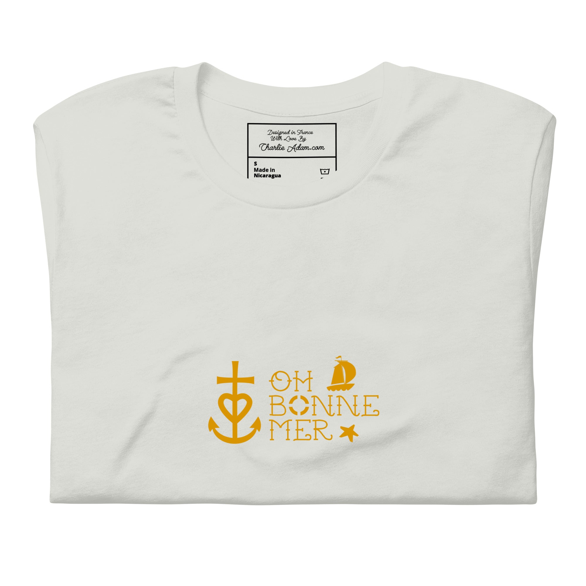 T-shirt en coton unisexe Oh Bonne Mer 2 sur couleurs claires