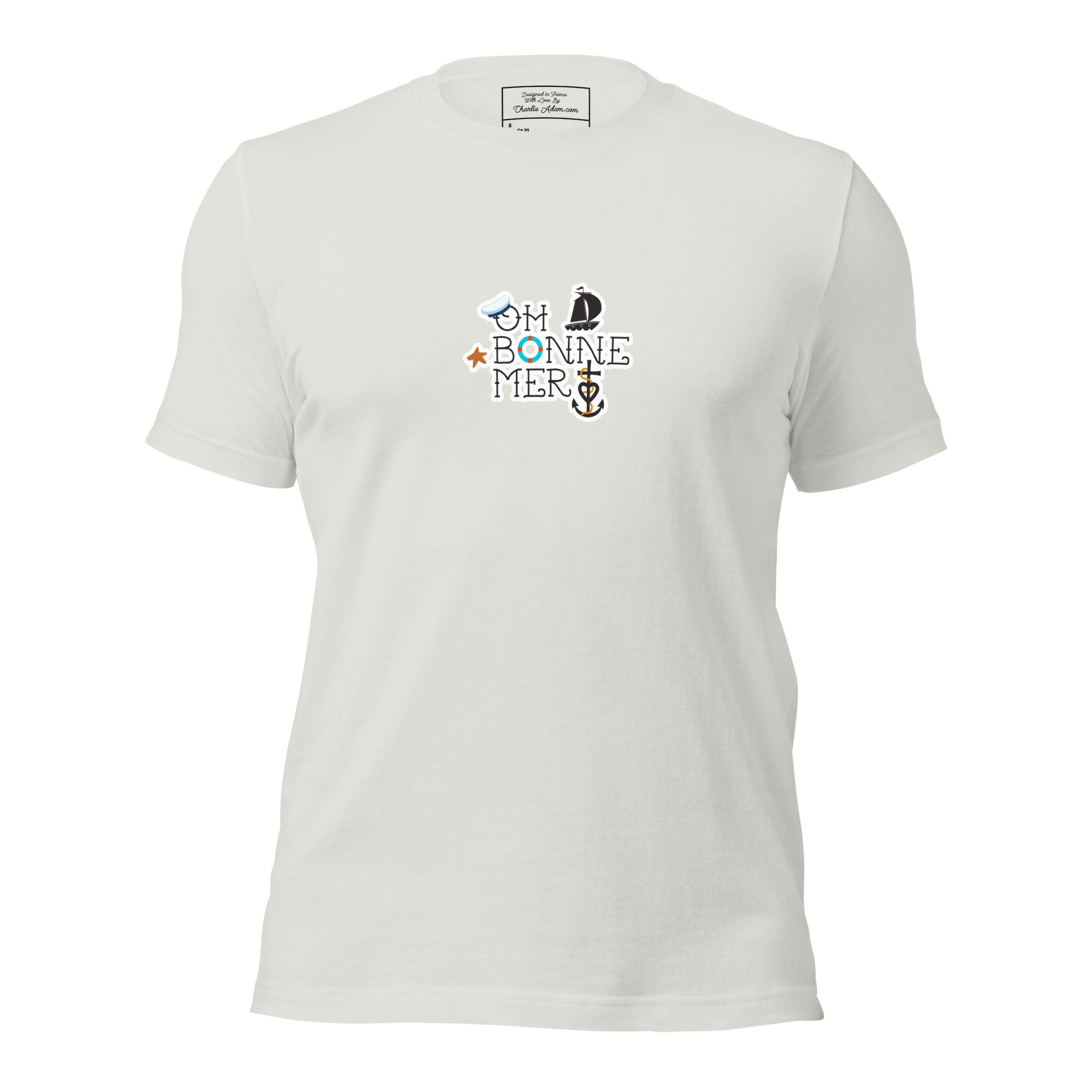 T-shirt en coton unisexe Oh Bonne Mer 3 sur couleurs claires