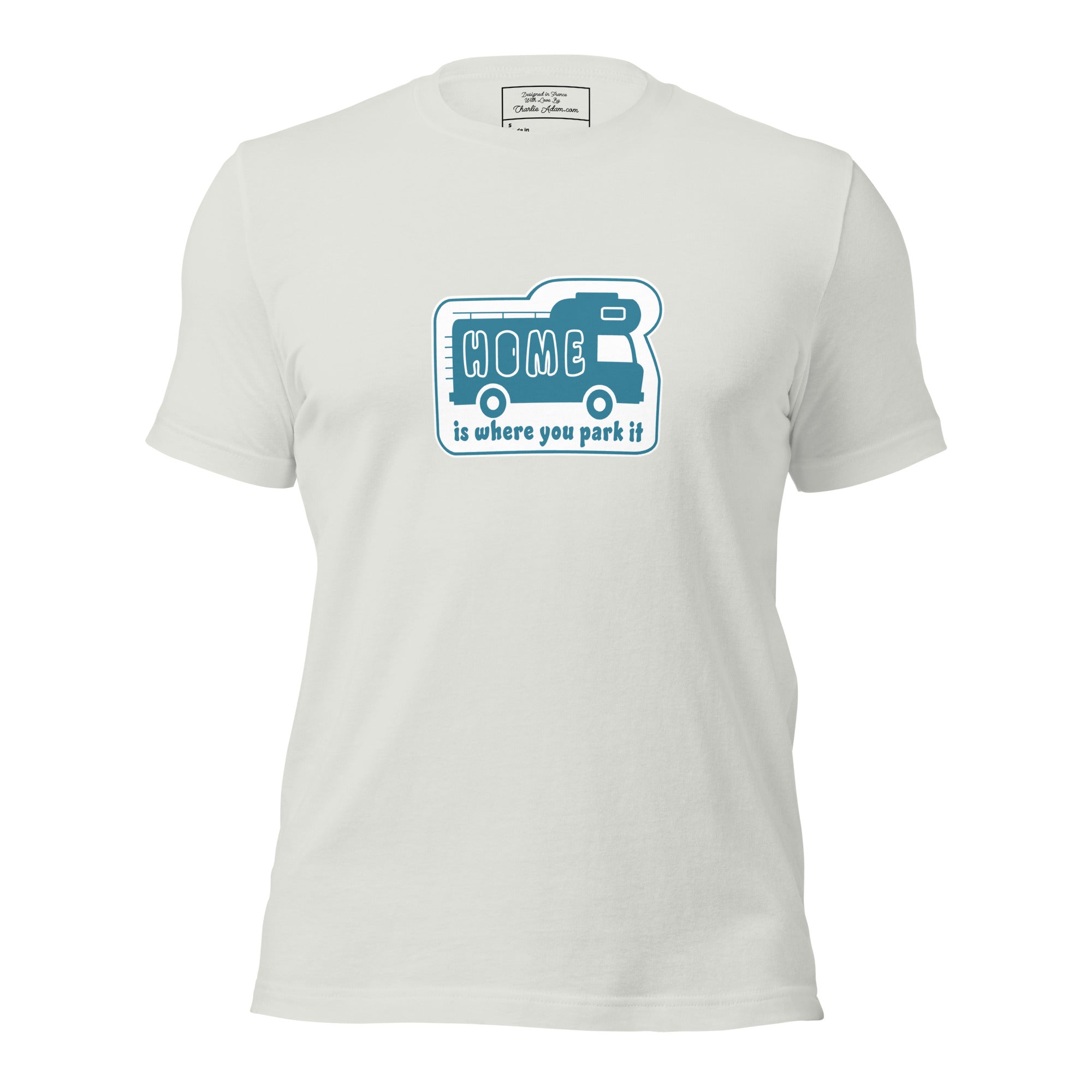 Unisex cotton t-shirt Bold Camper Van on light colors