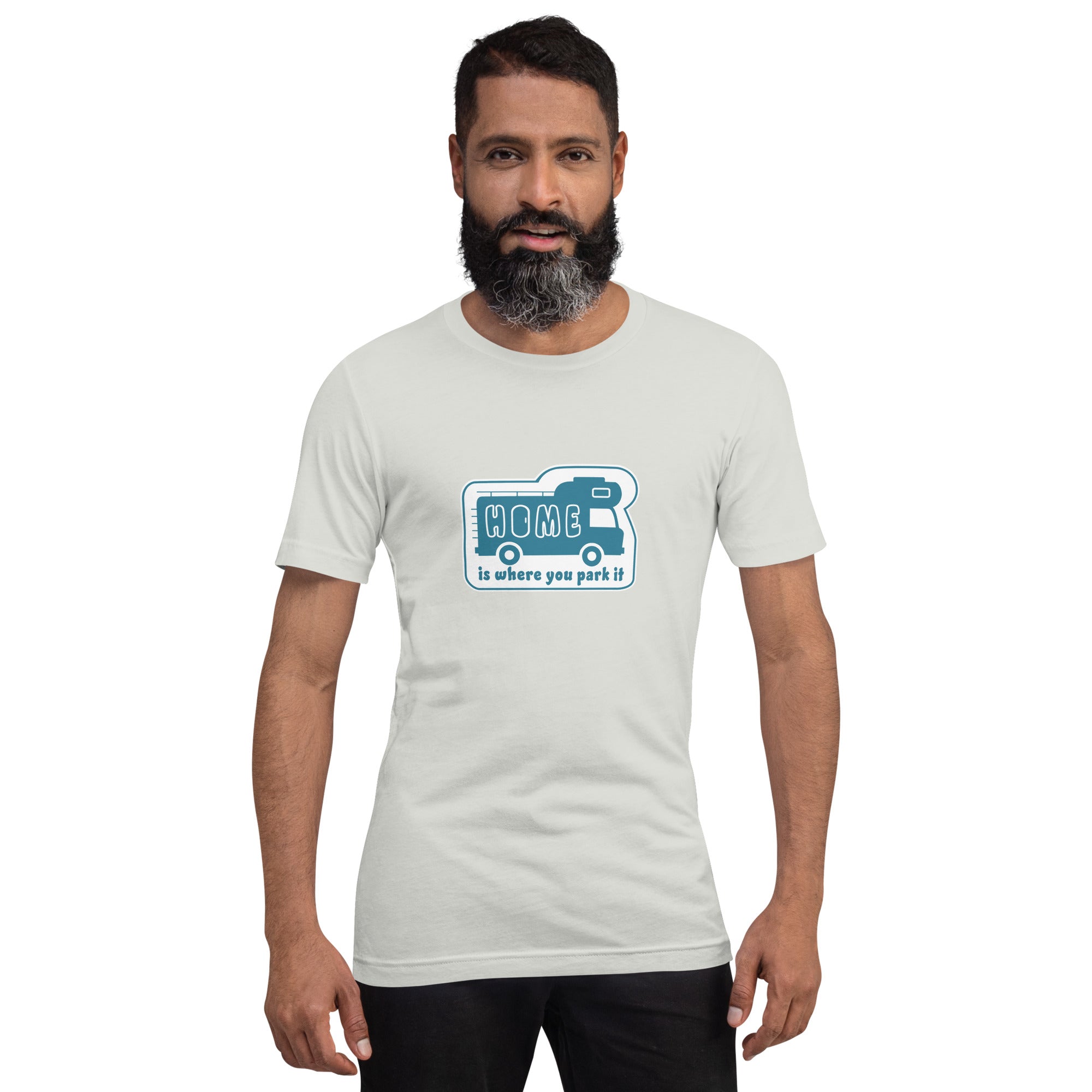 Unisex cotton t-shirt Bold Camper Van on light colors