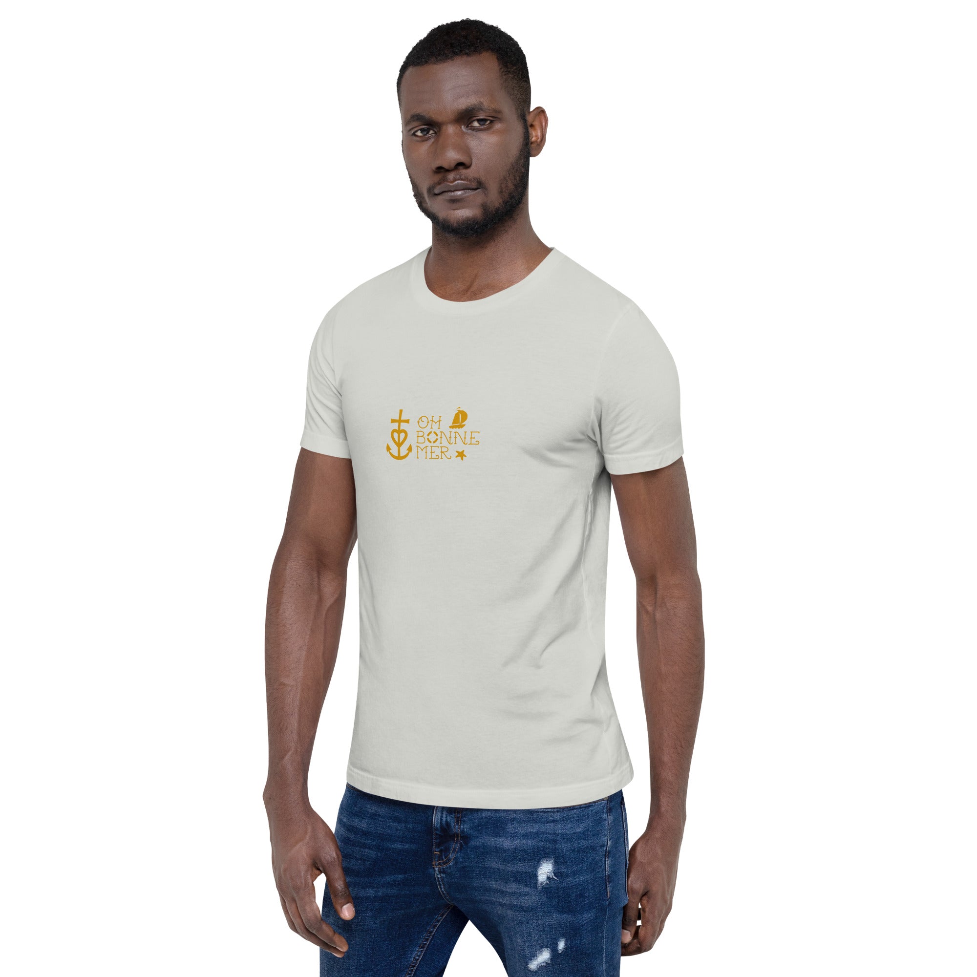 T-shirt en coton unisexe Oh Bonne Mer 2 sur couleurs claires