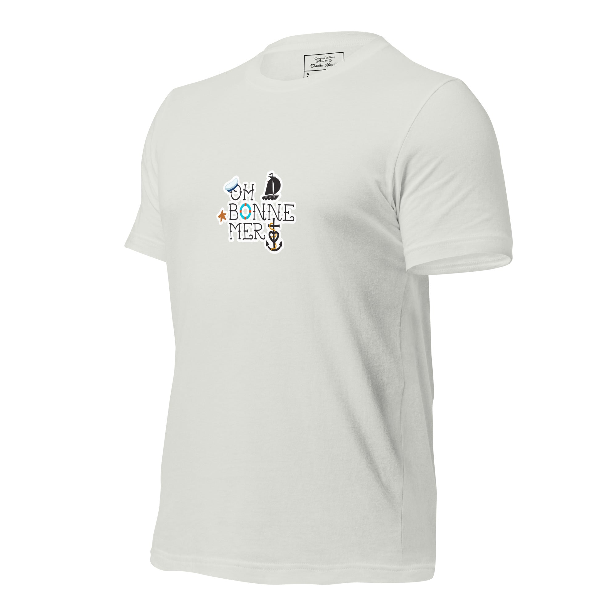 T-shirt en coton unisexe Oh Bonne Mer 3 sur couleurs claires