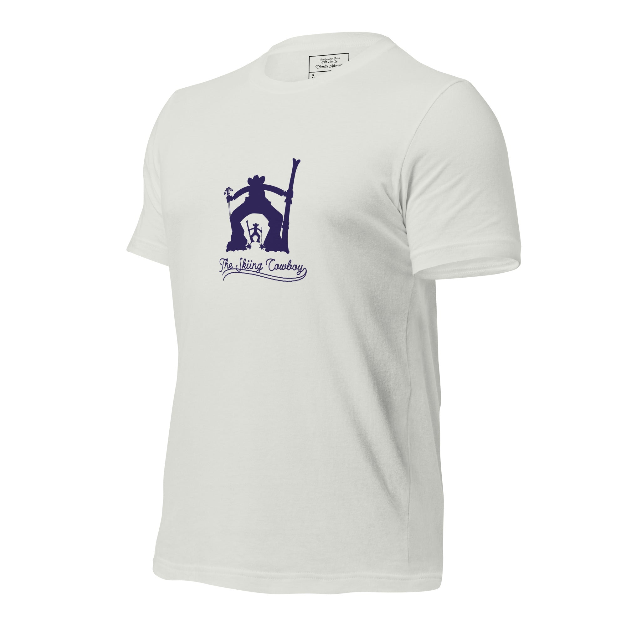 T-shirt en coton unisexe Ski Fight at OK Corral Silhouette sur couleurs claires