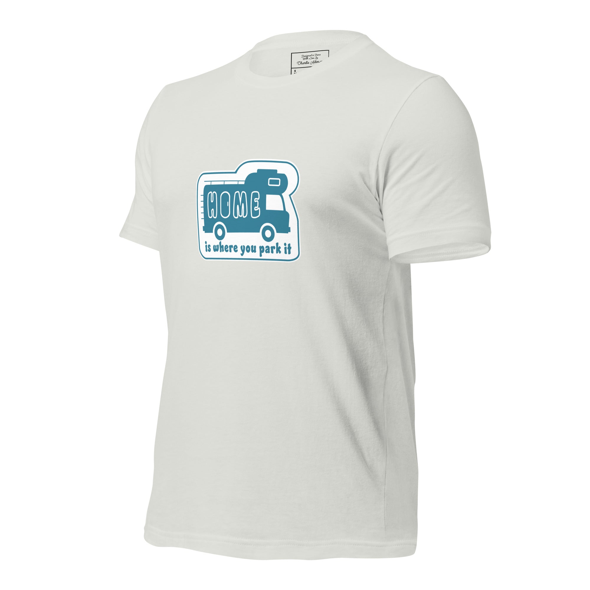 Unisex cotton t-shirt Bold Camper Van on light colors