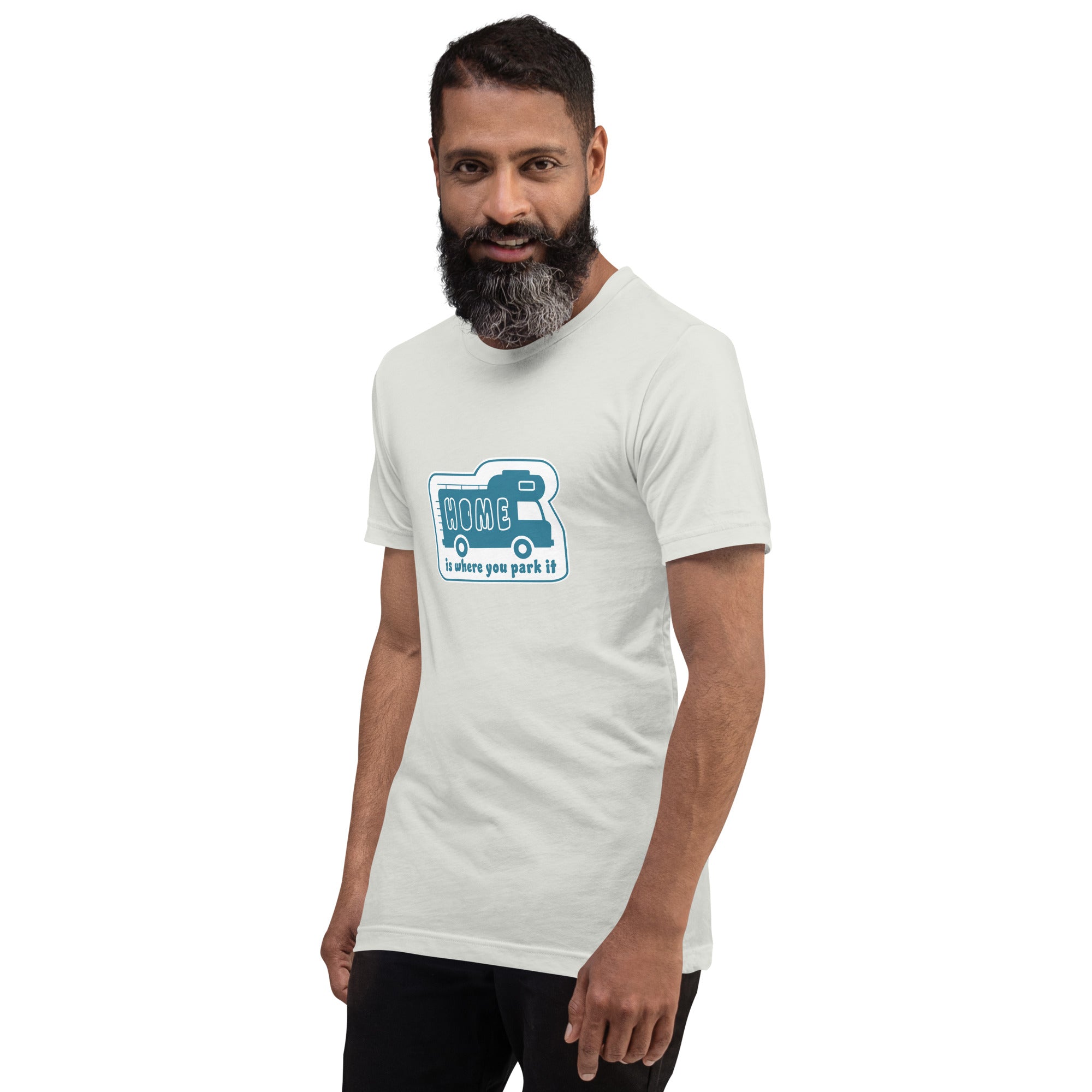 Unisex cotton t-shirt Bold Camper Van on light colors