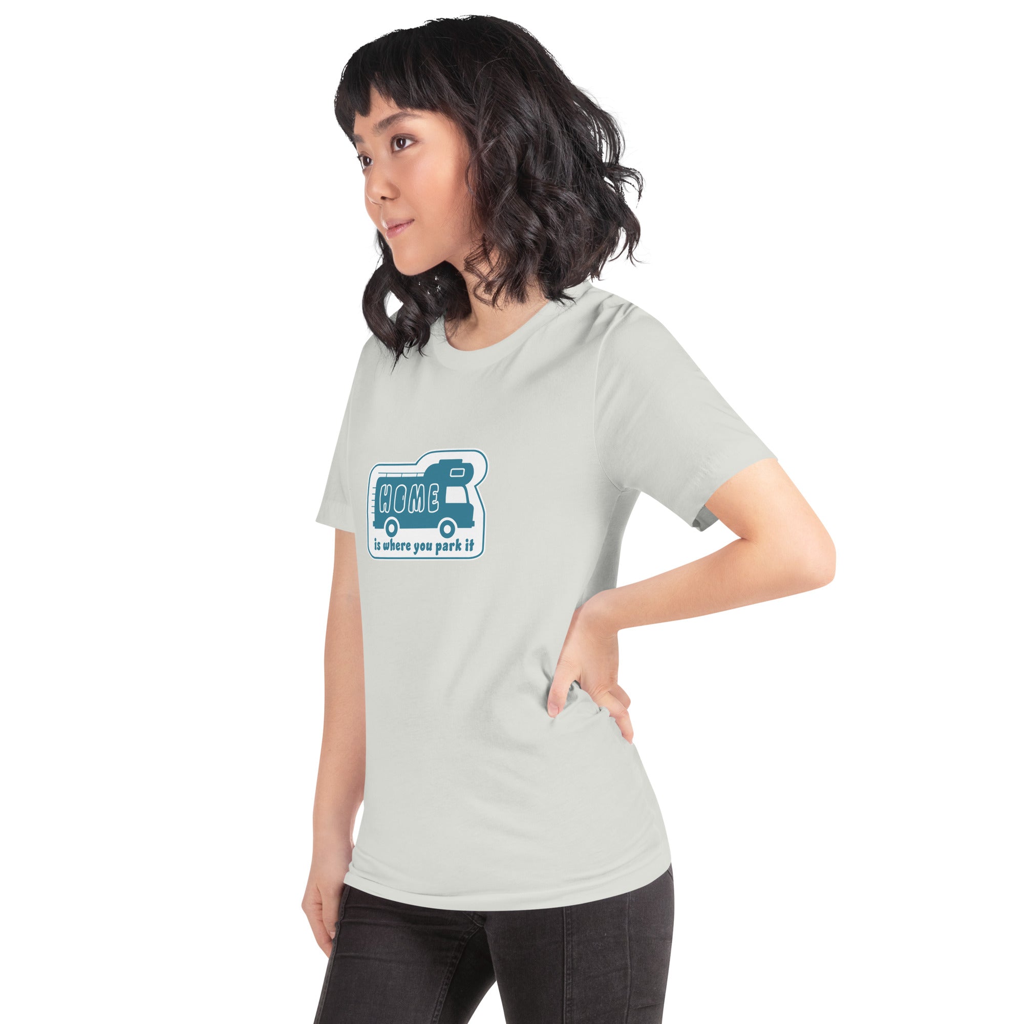 Unisex cotton t-shirt Bold Camper Van on light colors
