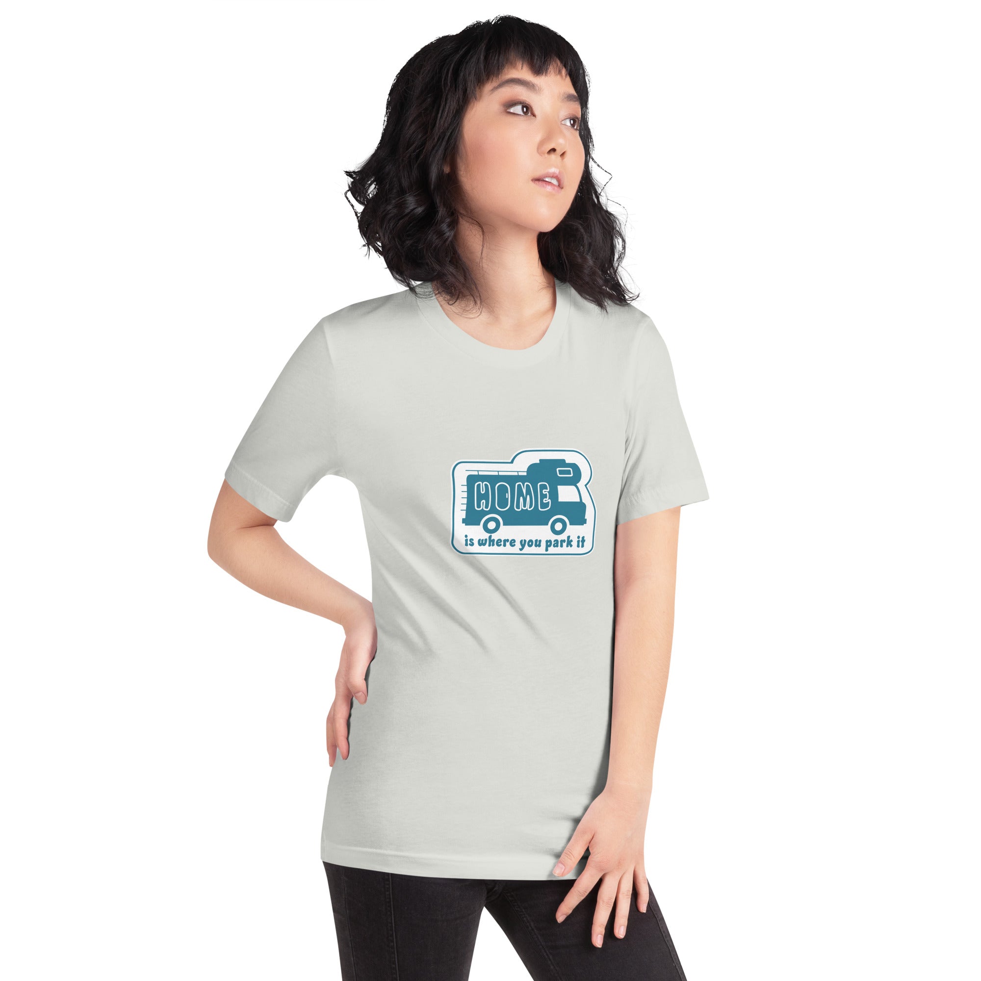 Unisex cotton t-shirt Bold Camper Van on light colors
