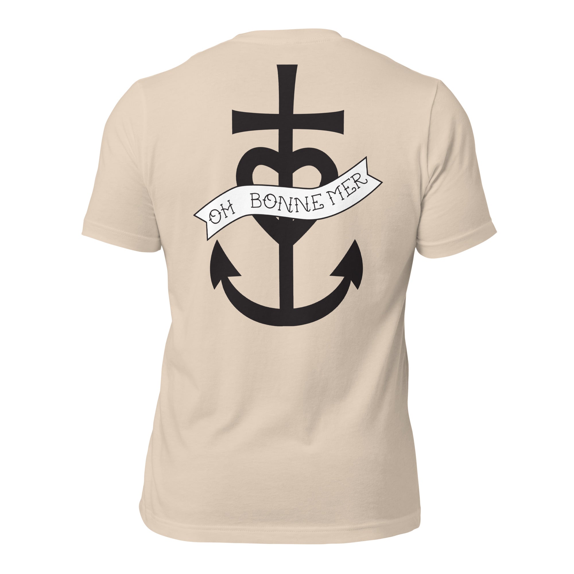 Unisex t-shirt Oh Bonne Mer 1 large printed pattern (back)
