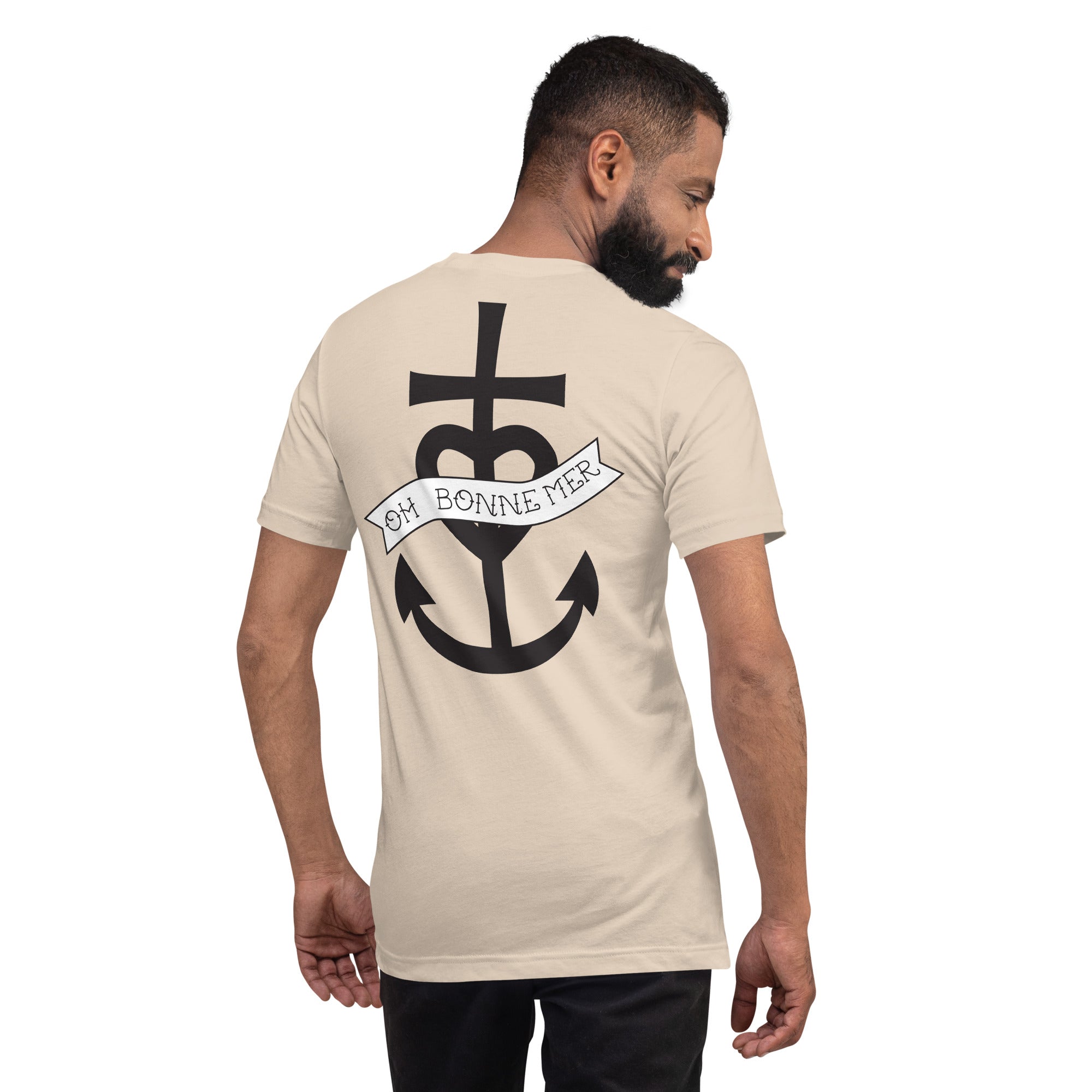 Unisex t-shirt Oh Bonne Mer 1 large printed pattern (back)