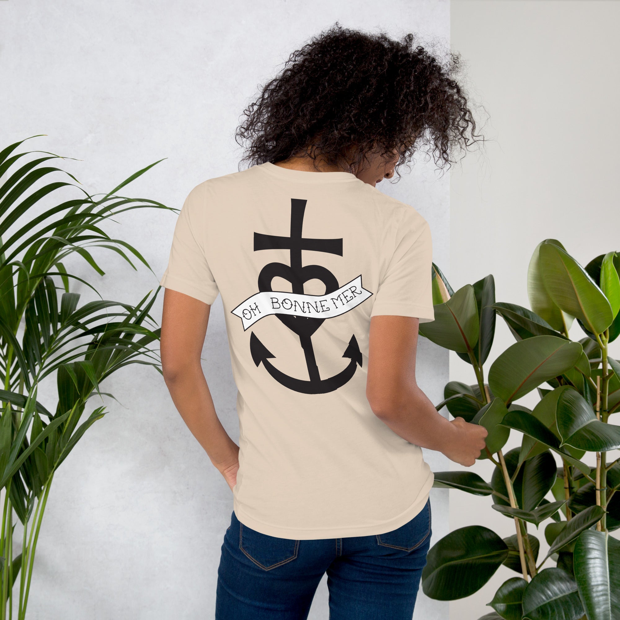 Unisex t-shirt Oh Bonne Mer 1 large printed pattern (back)