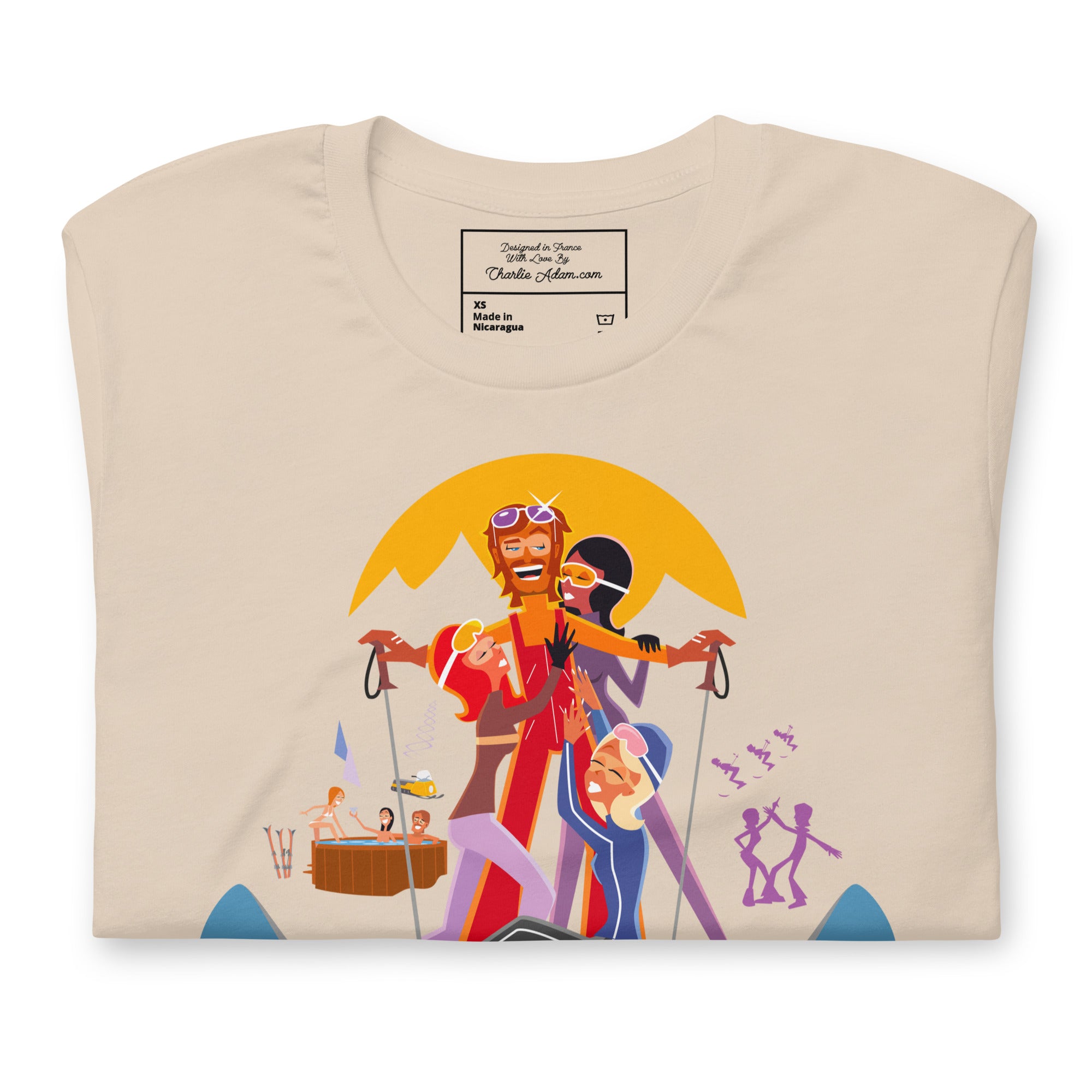 T-shirt en coton unisexe Love instructor First lesson free sur couleurs claires