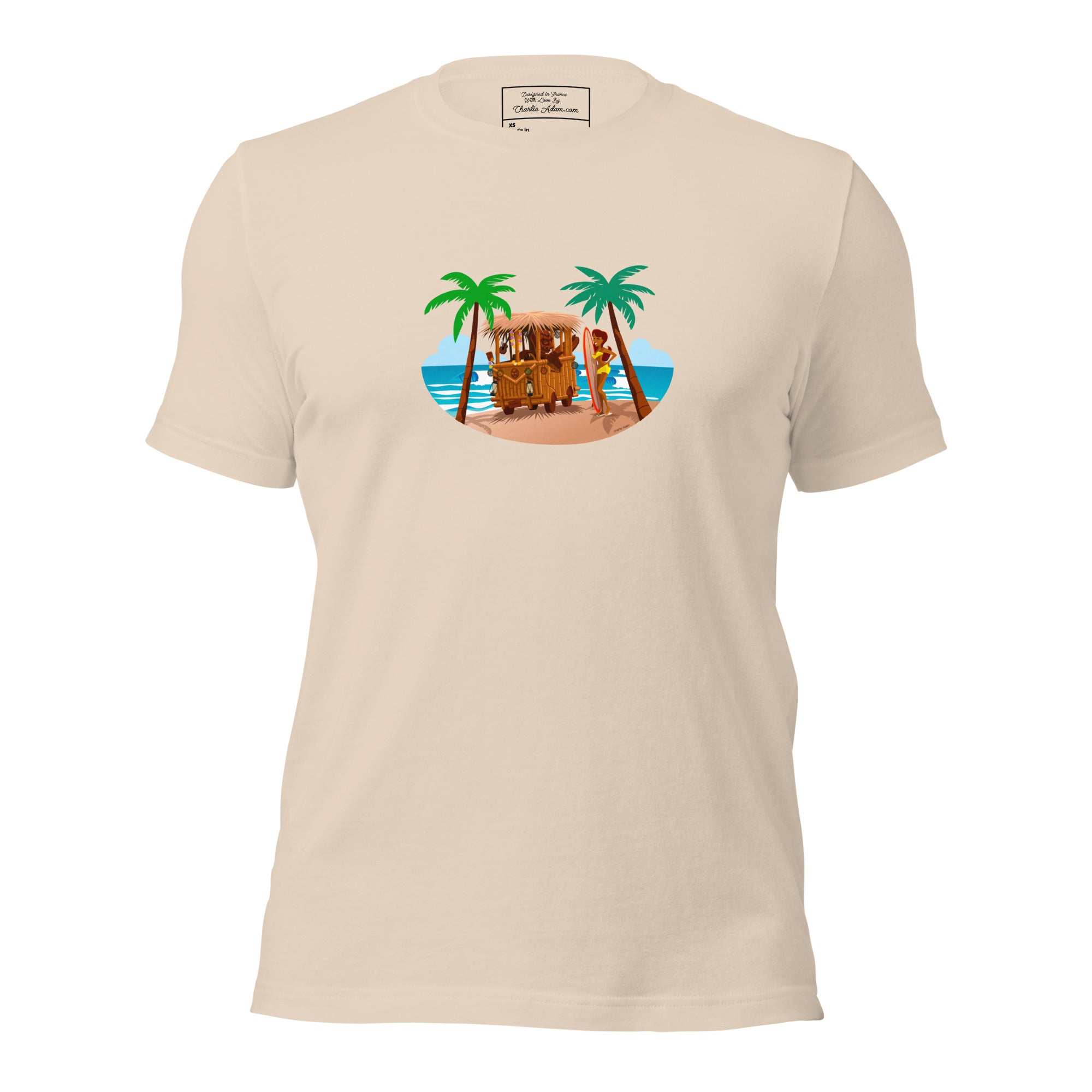 Unisex t-shirt Tiki Kombi on light colors