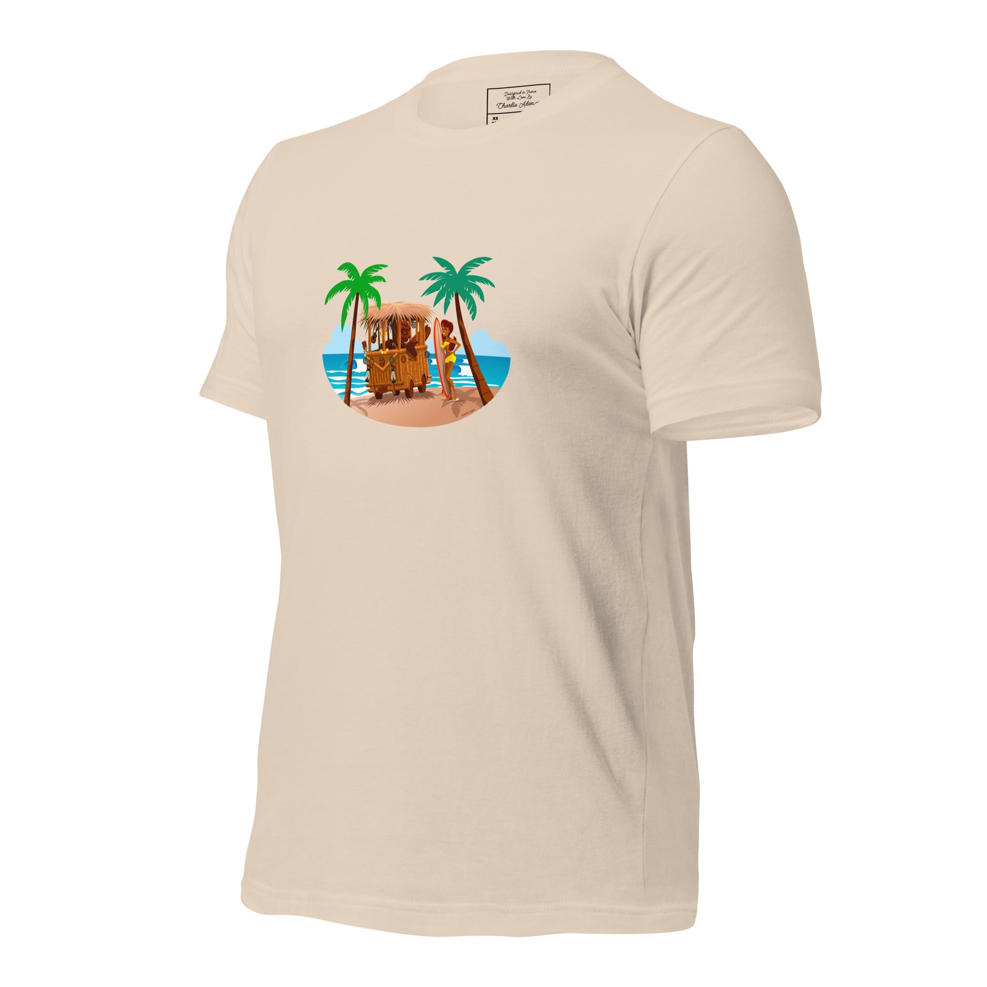 Unisex t-shirt Tiki Kombi on light colors