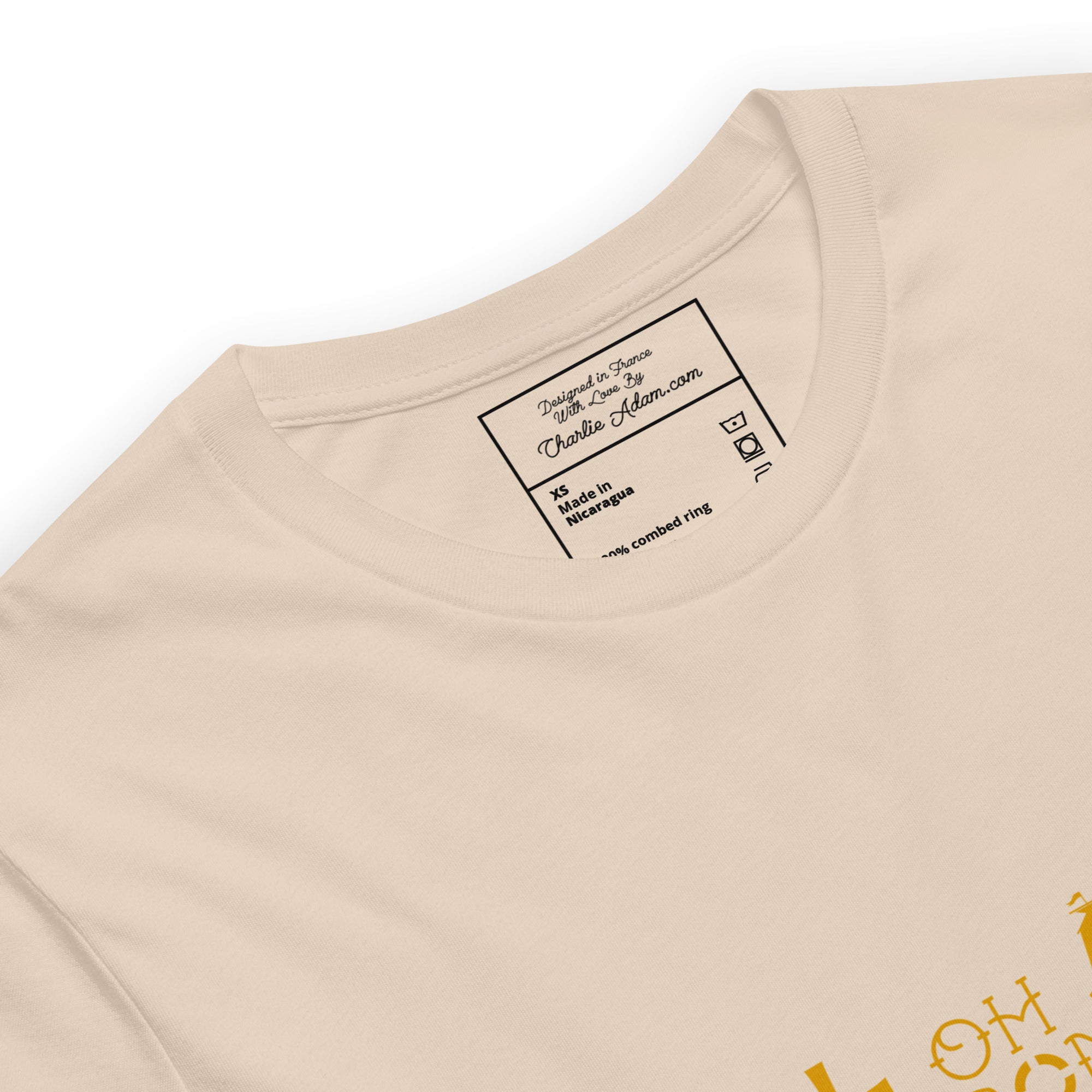 T-shirt en coton unisexe Oh Bonne Mer 2 sur couleurs claires