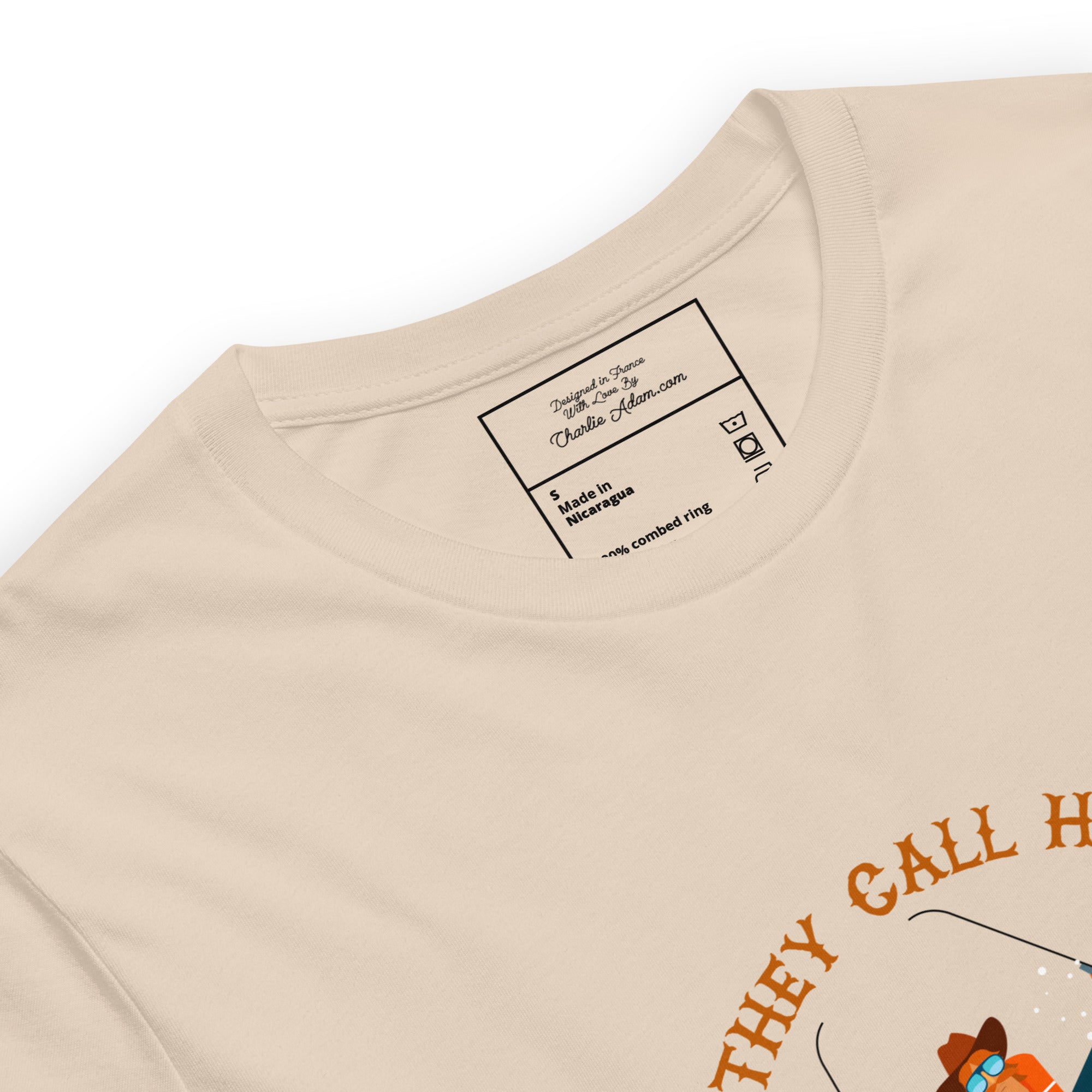 T-shirt en coton unisexe Hot Dogger sur couleurs claires