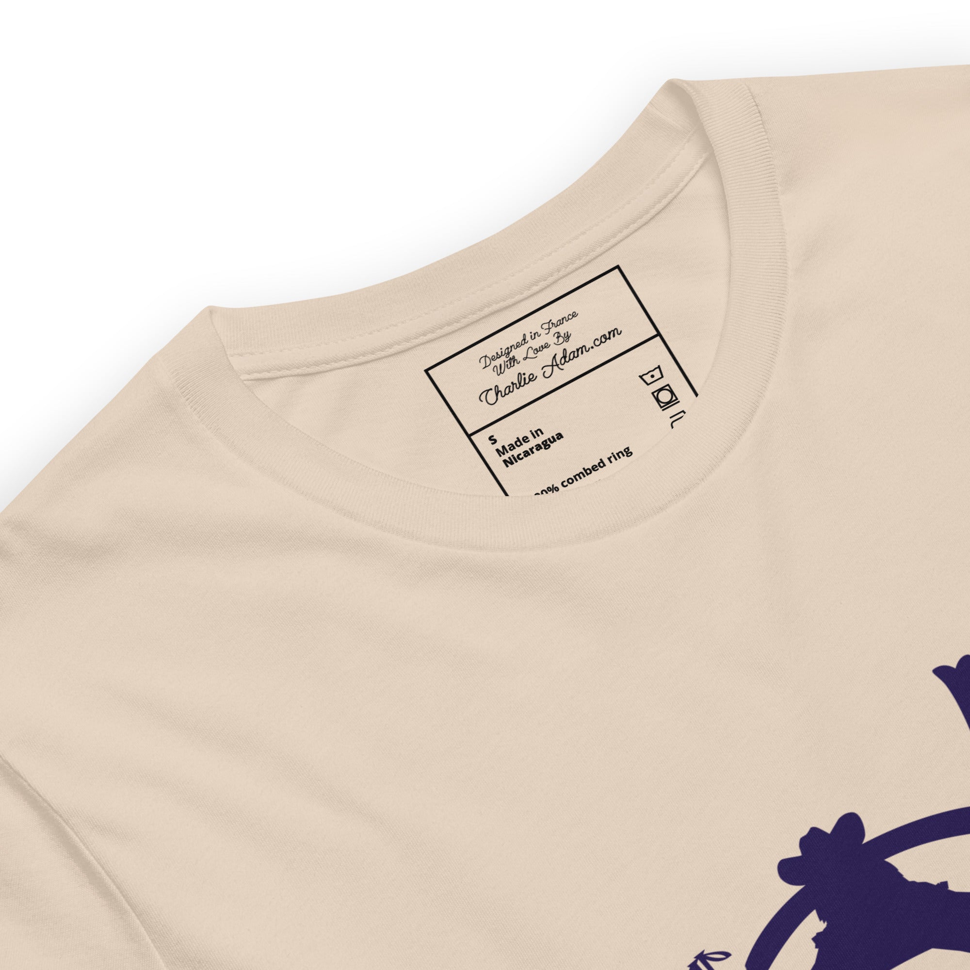 T-shirt en coton unisexe Ski Fight at OK Corral Silhouette sur couleurs claires