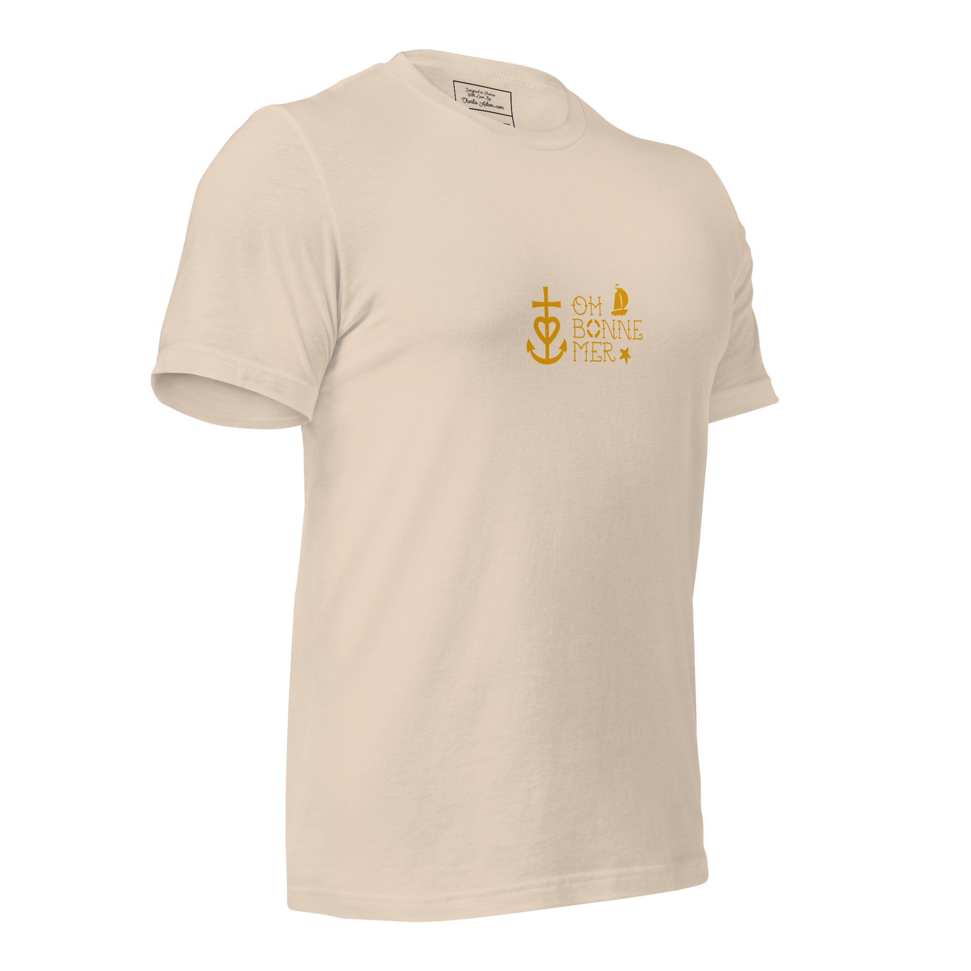 T-shirt en coton unisexe Oh Bonne Mer 2 sur couleurs claires