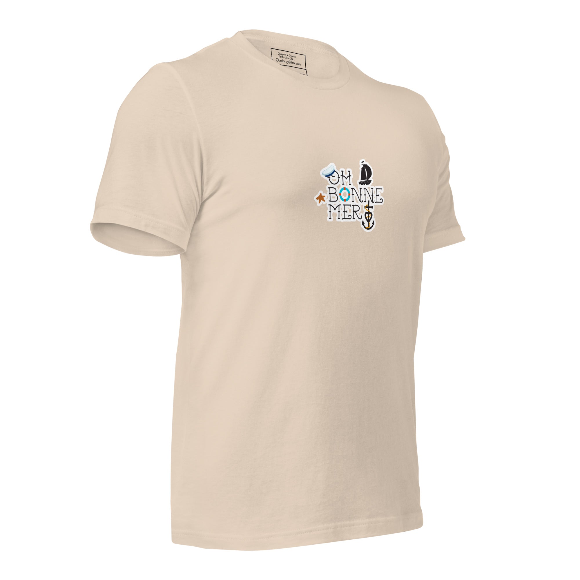 T-shirt en coton unisexe Oh Bonne Mer 3 sur couleurs claires
