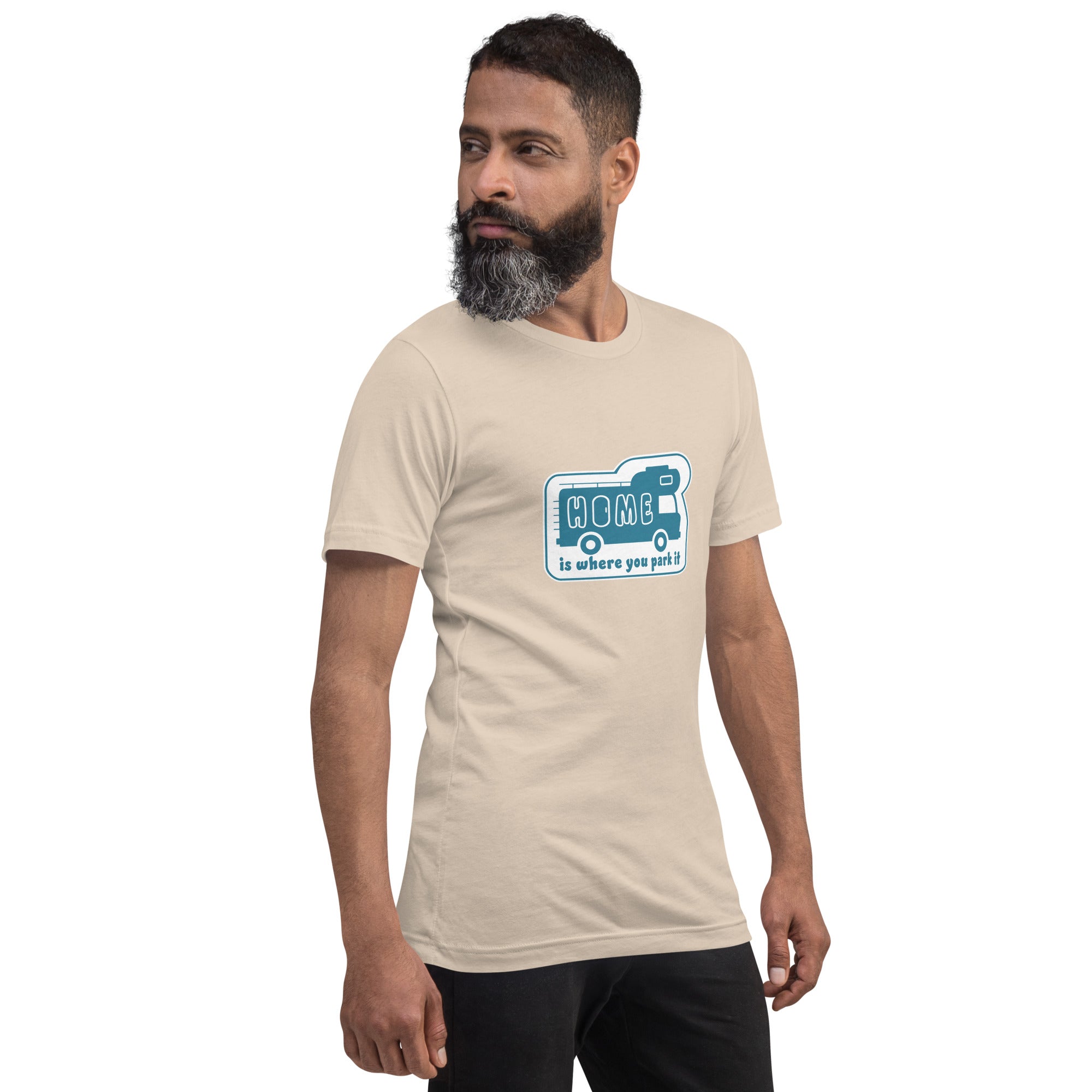 Unisex cotton t-shirt Bold Camper Van on light colors