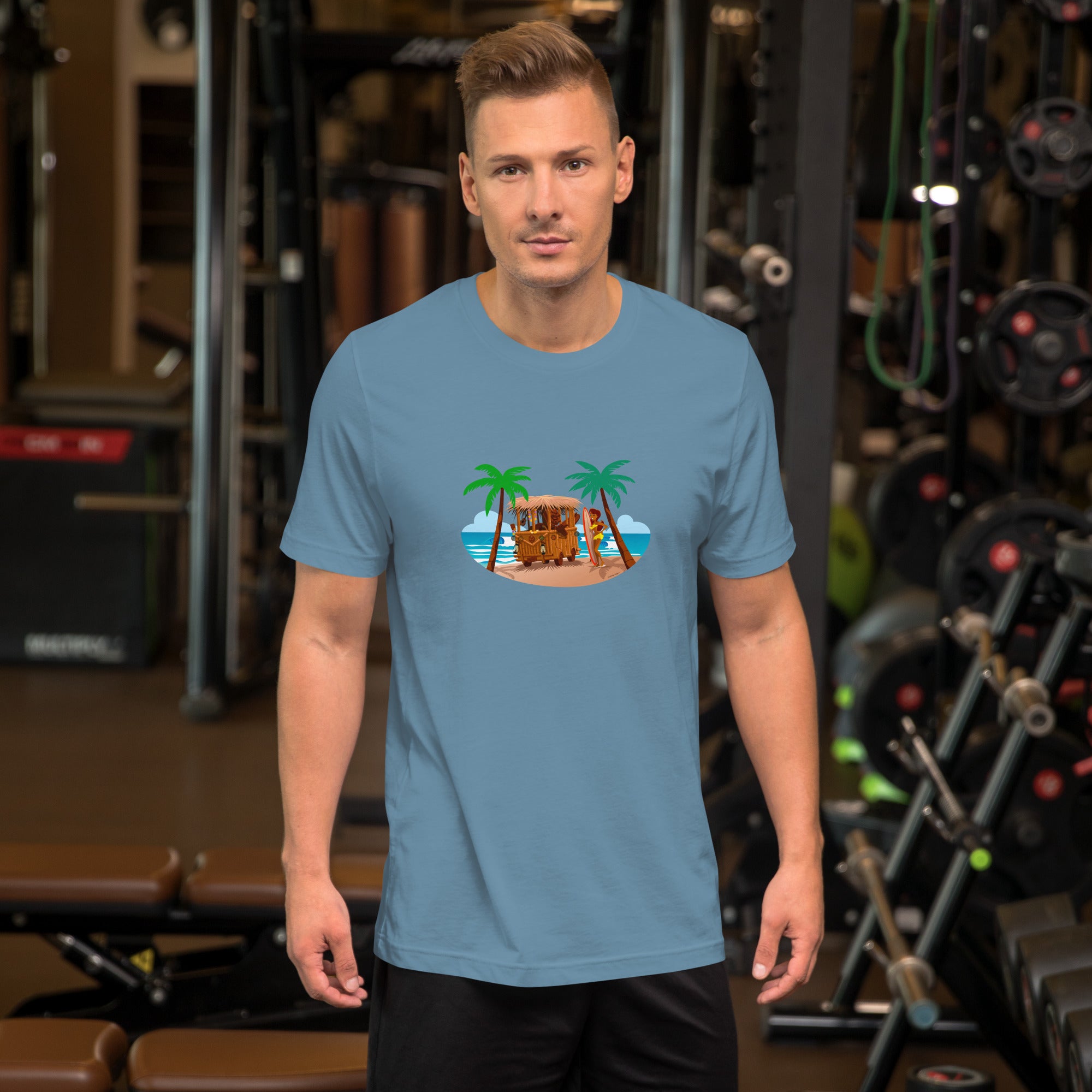 Unisex t-shirt Tiki Kombi on dark colors