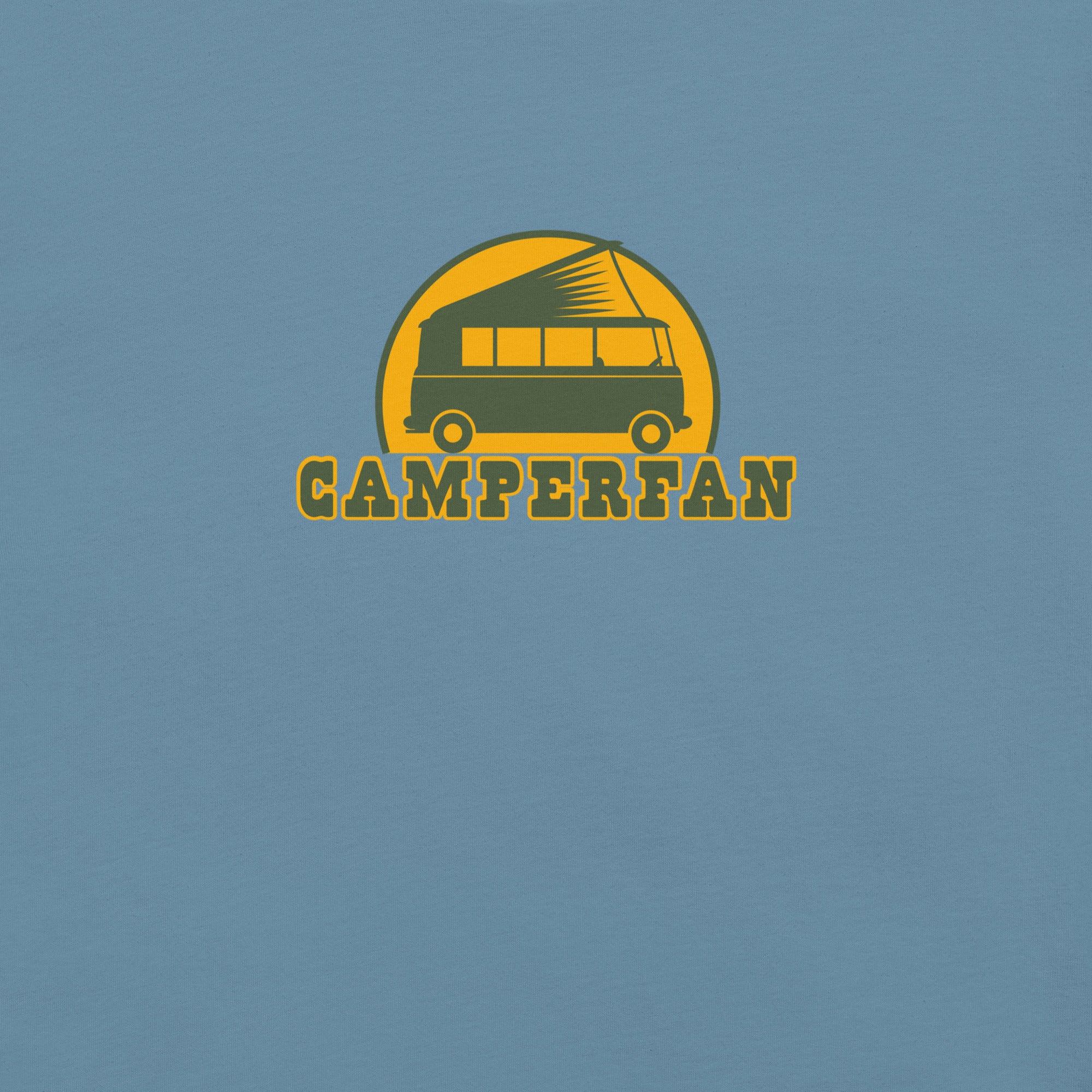 Unisex cotton t-shirt Camperfan on dark colors