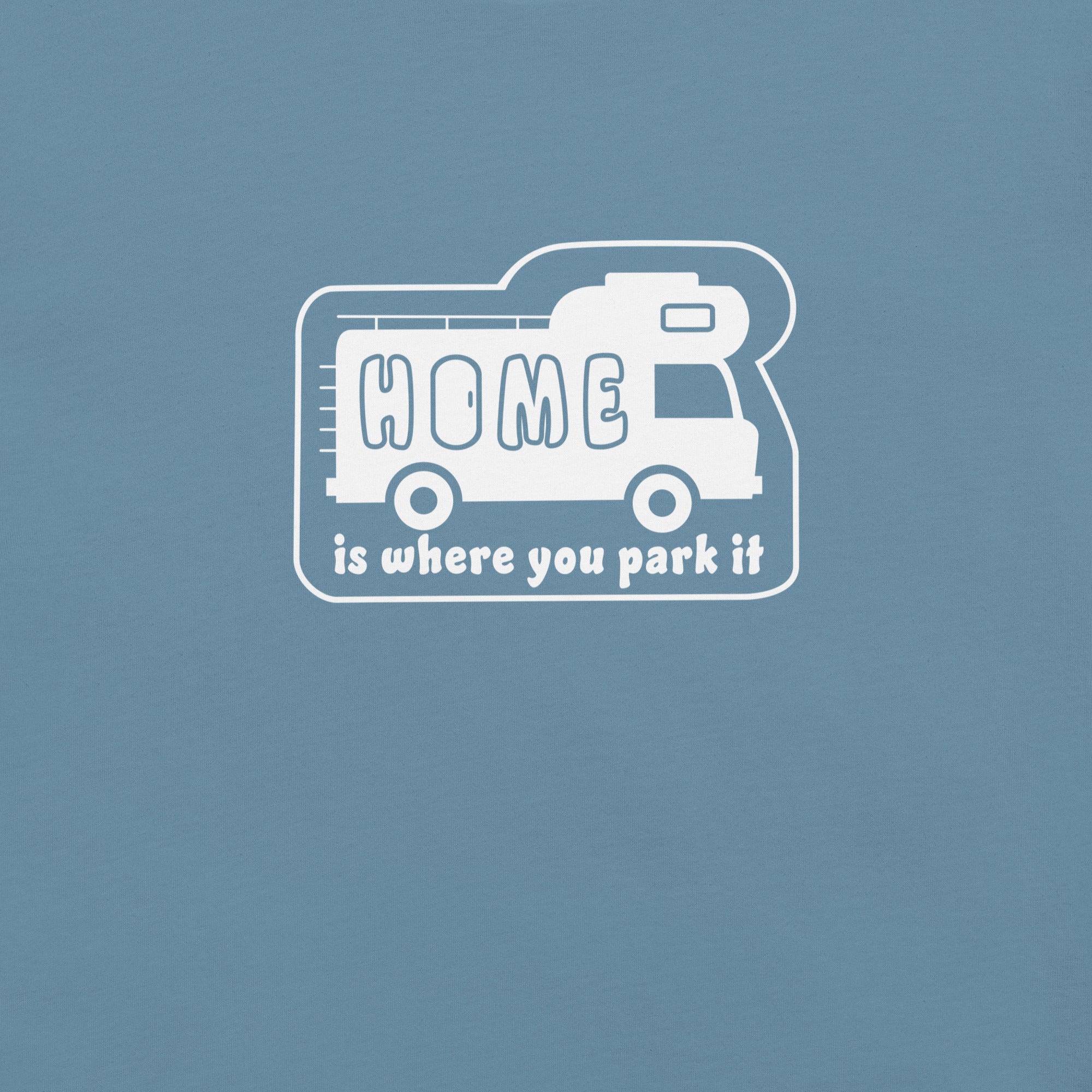 Unisex cotton t-shirt Bold Camper Van on dark colors