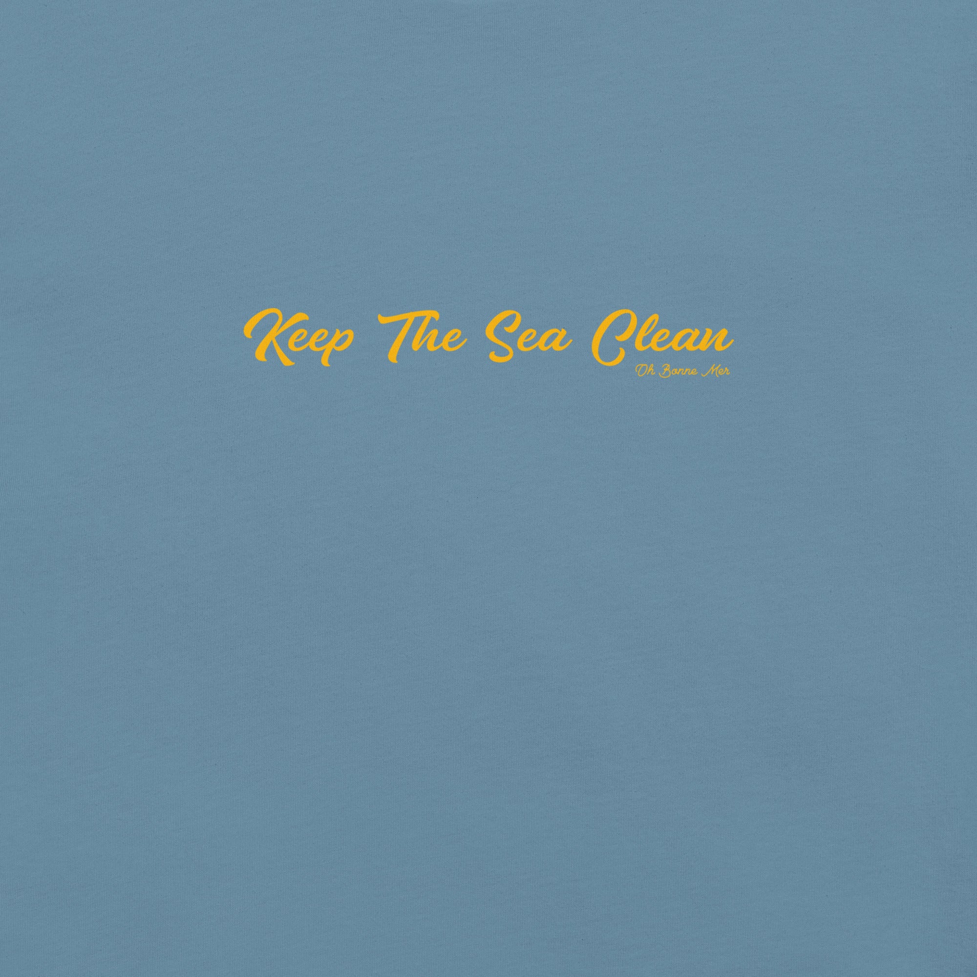 Unisex cotton t-shirt Keep The Sea Clean Gold on dark colors