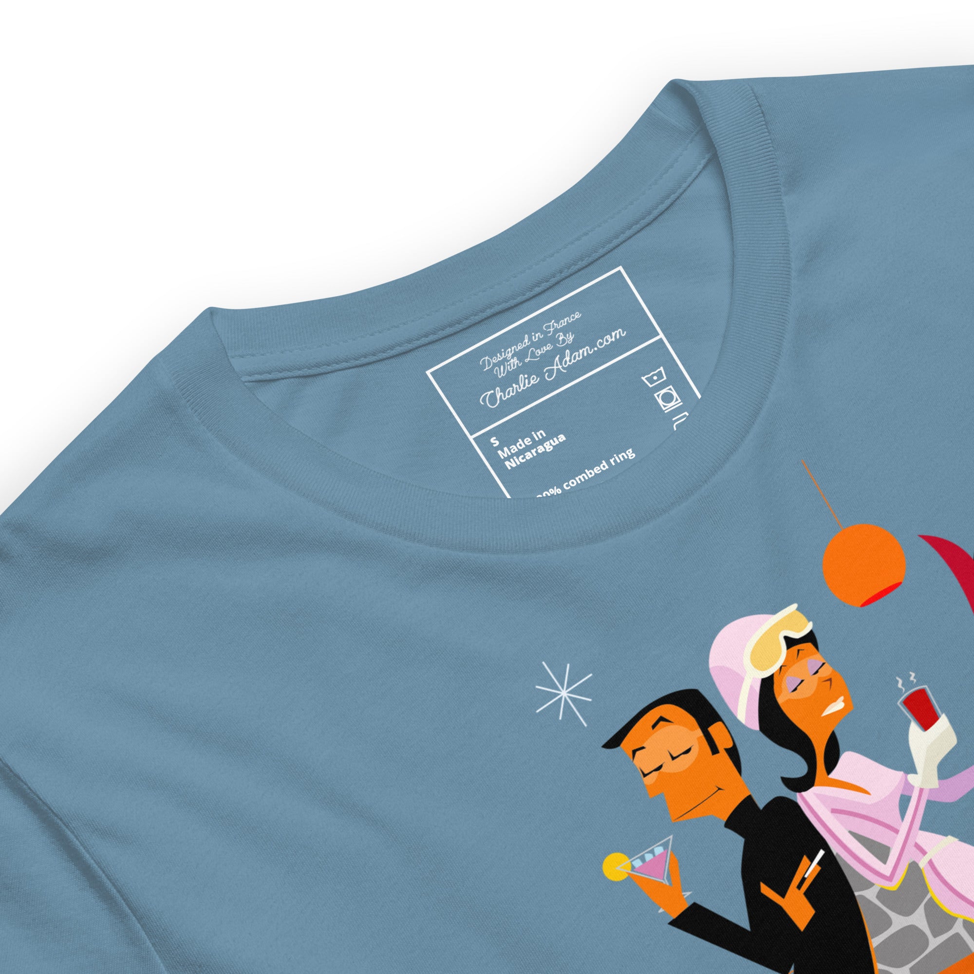 T-shirt en coton unisexe License To Chill Mission Après-Ski sur couleurs foncées