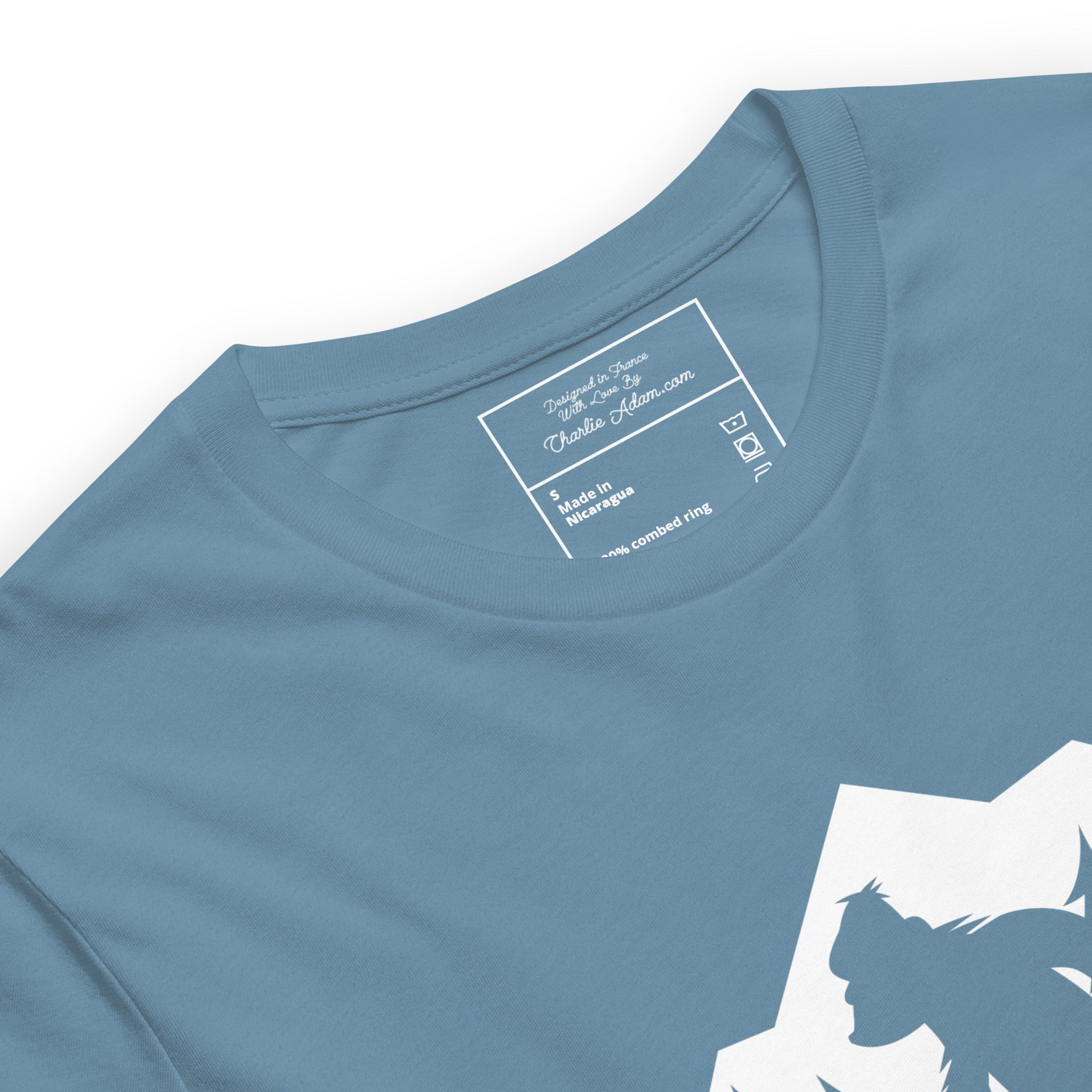 T-shirt en coton unisexe Save the Yetis Plant more Trees sur couleurs foncées