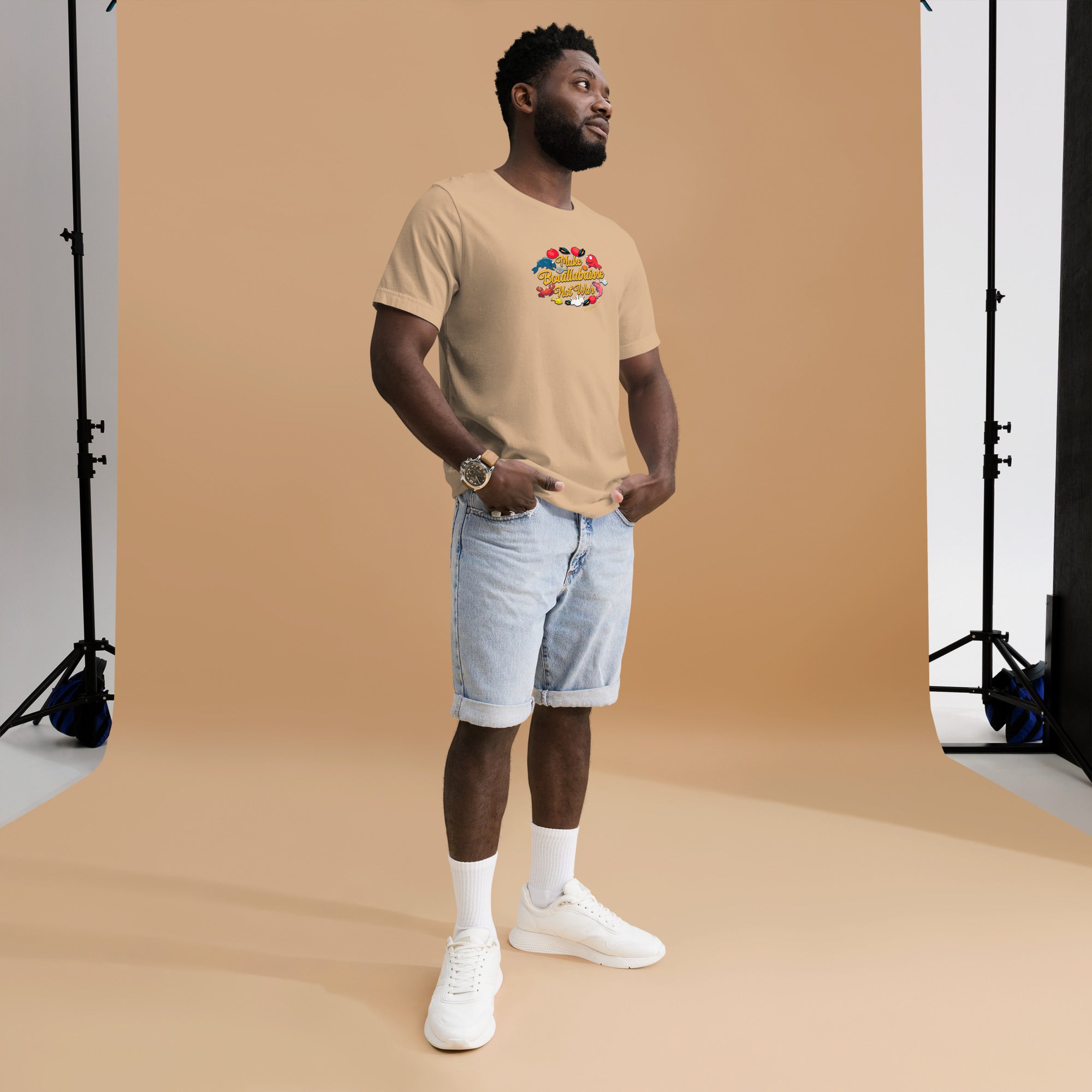 T-shirt en coton unisexe Make Bouillabaisse Not War