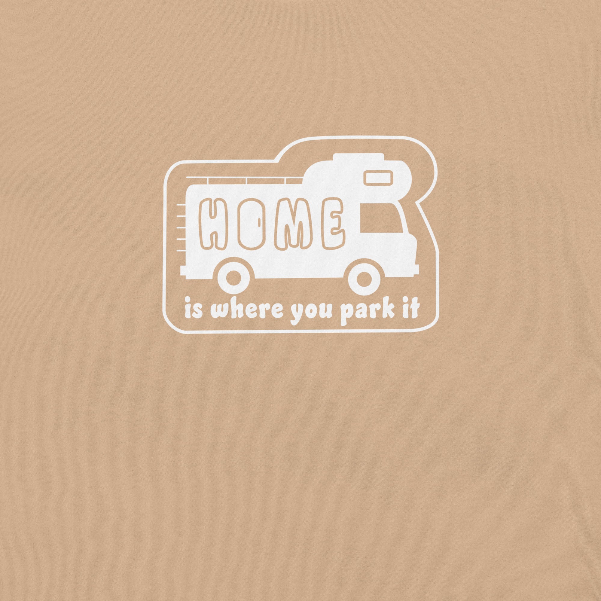 Unisex cotton t-shirt Bold Camper Van on bright colors