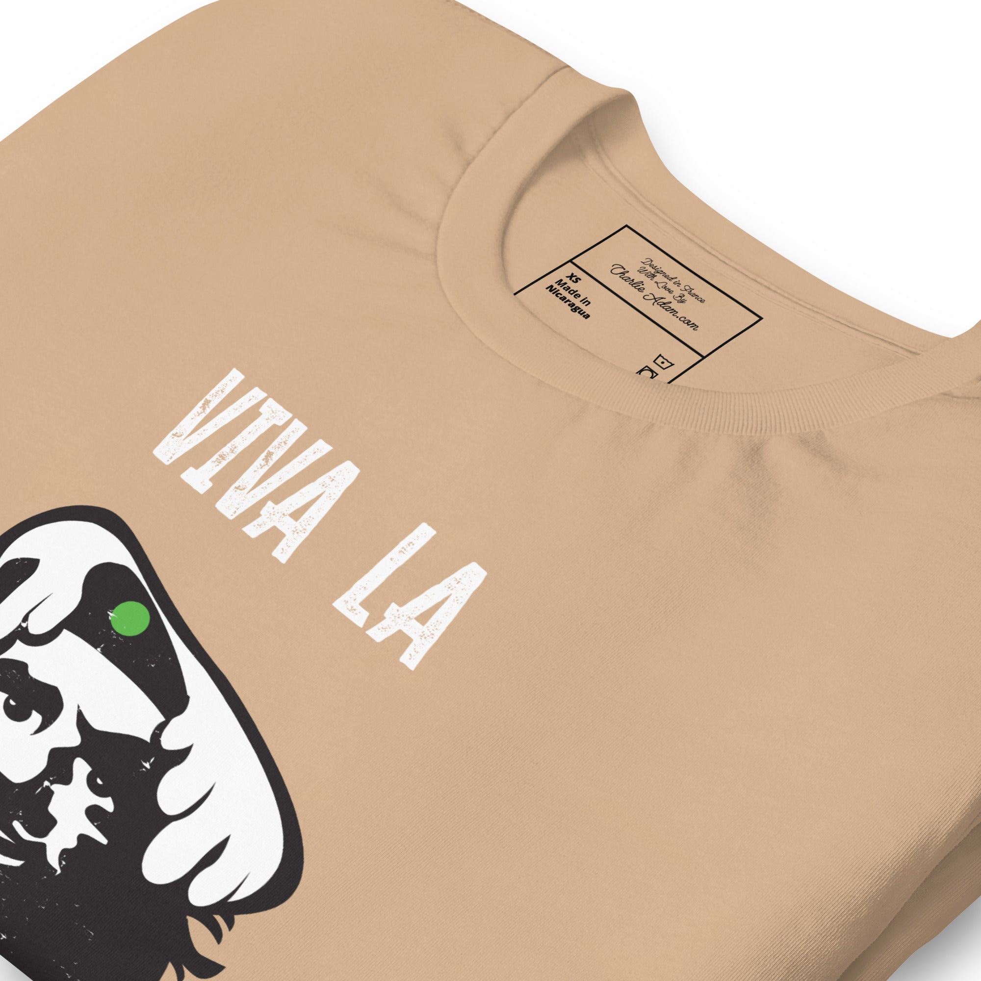 T-shirt en coton unisexe Viva la Rebolochon sur couleurs vives