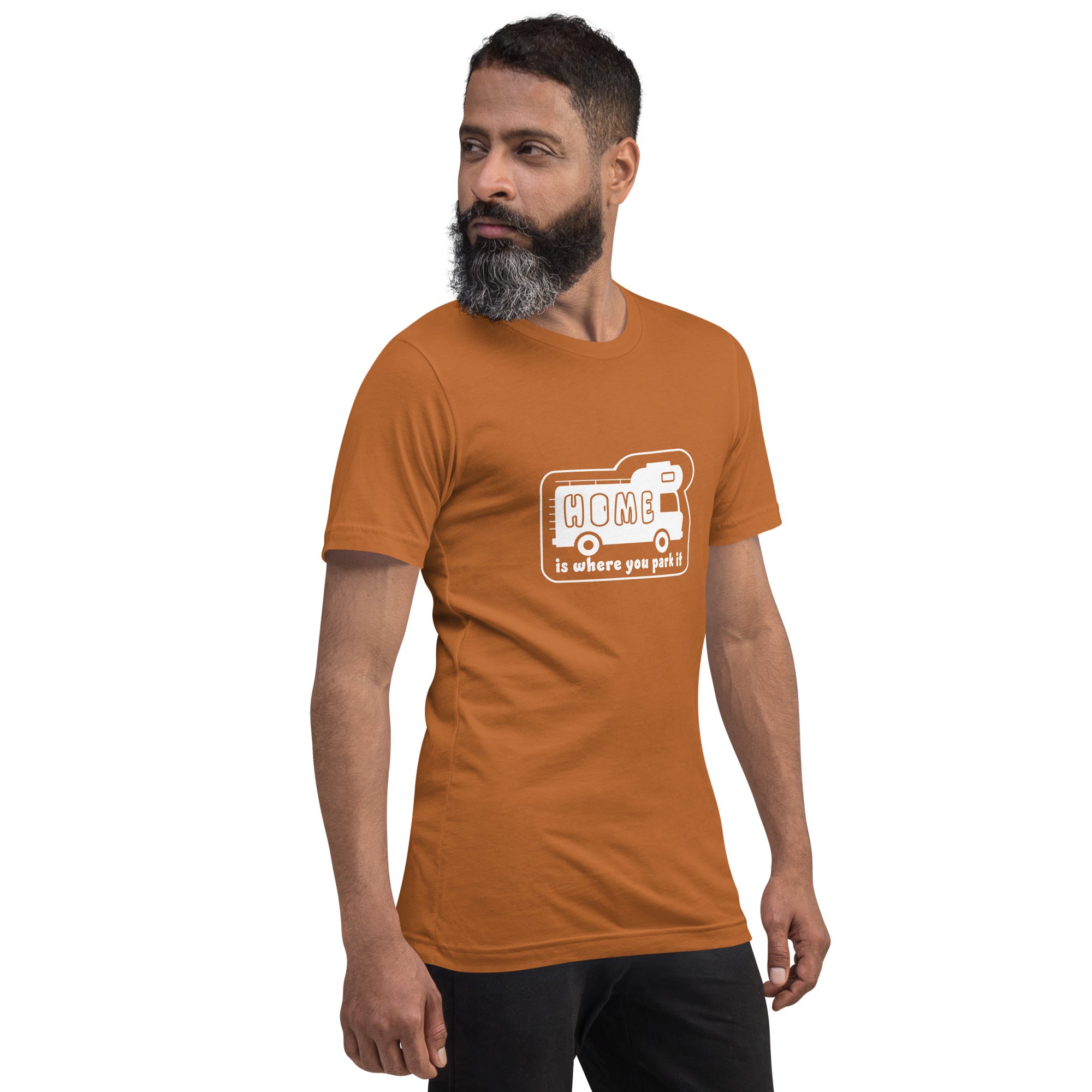 Unisex cotton t-shirt Bold Camper Van on bright colors
