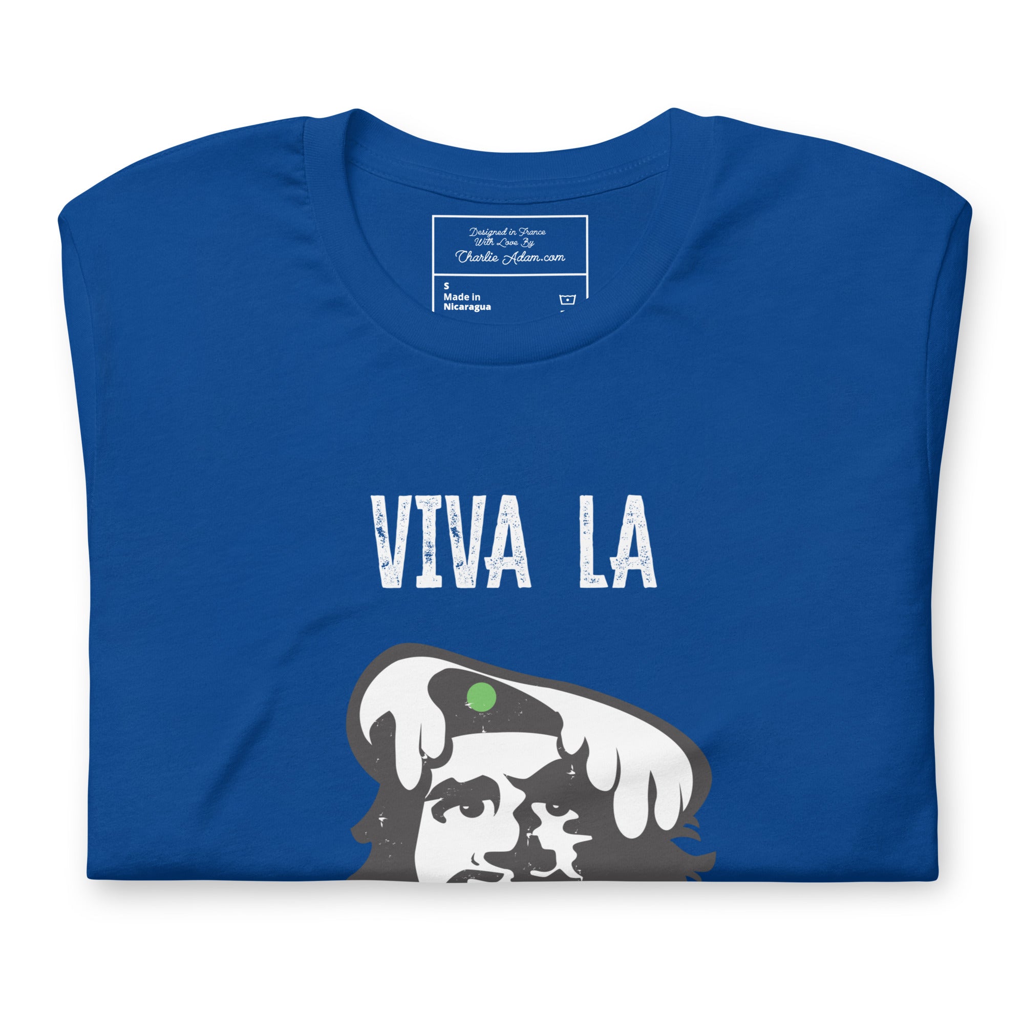 T-shirt en coton unisexe Viva la Rebolochon sur couleurs foncées