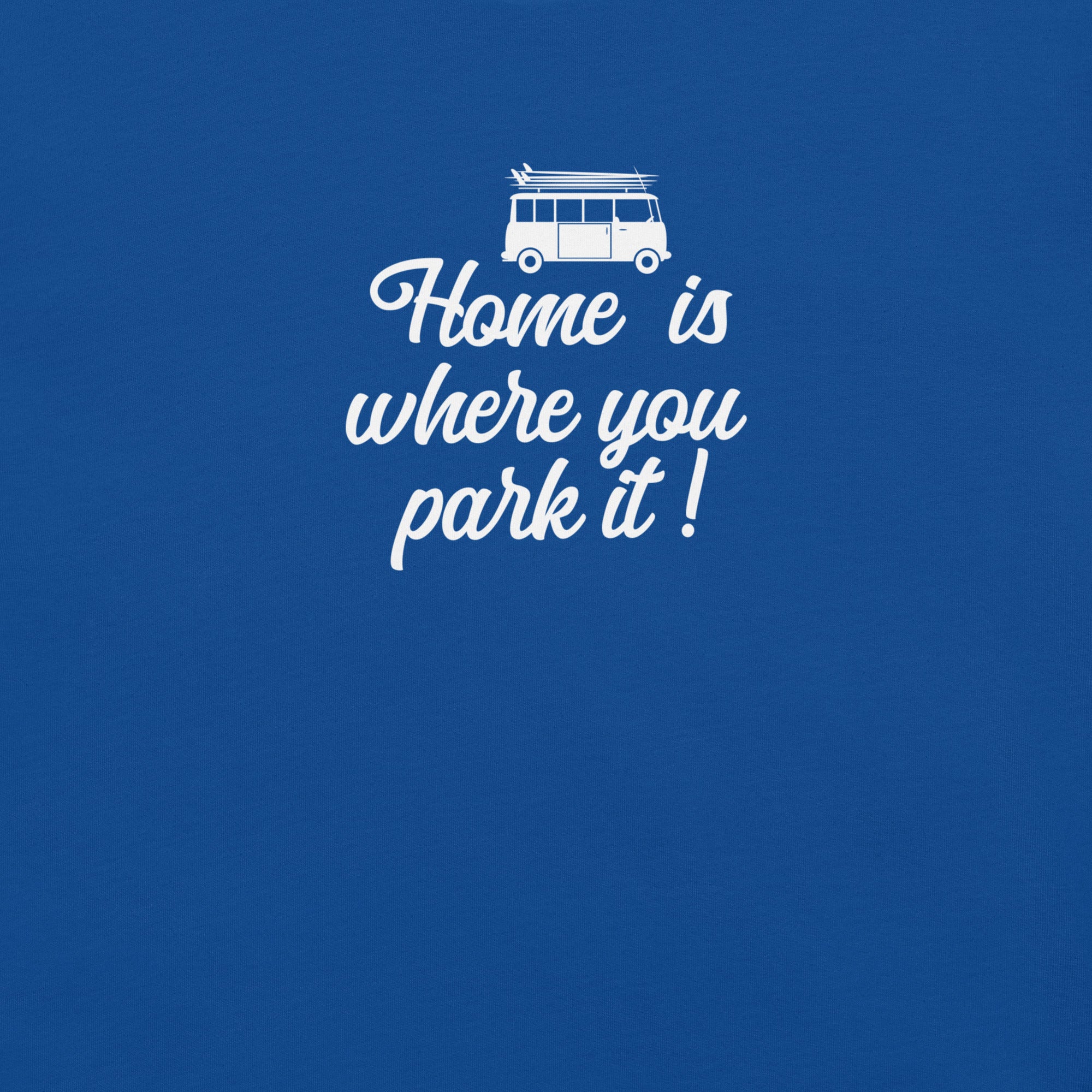 T-shirt en coton unisexe White Surf Combi sur couleurs foncées