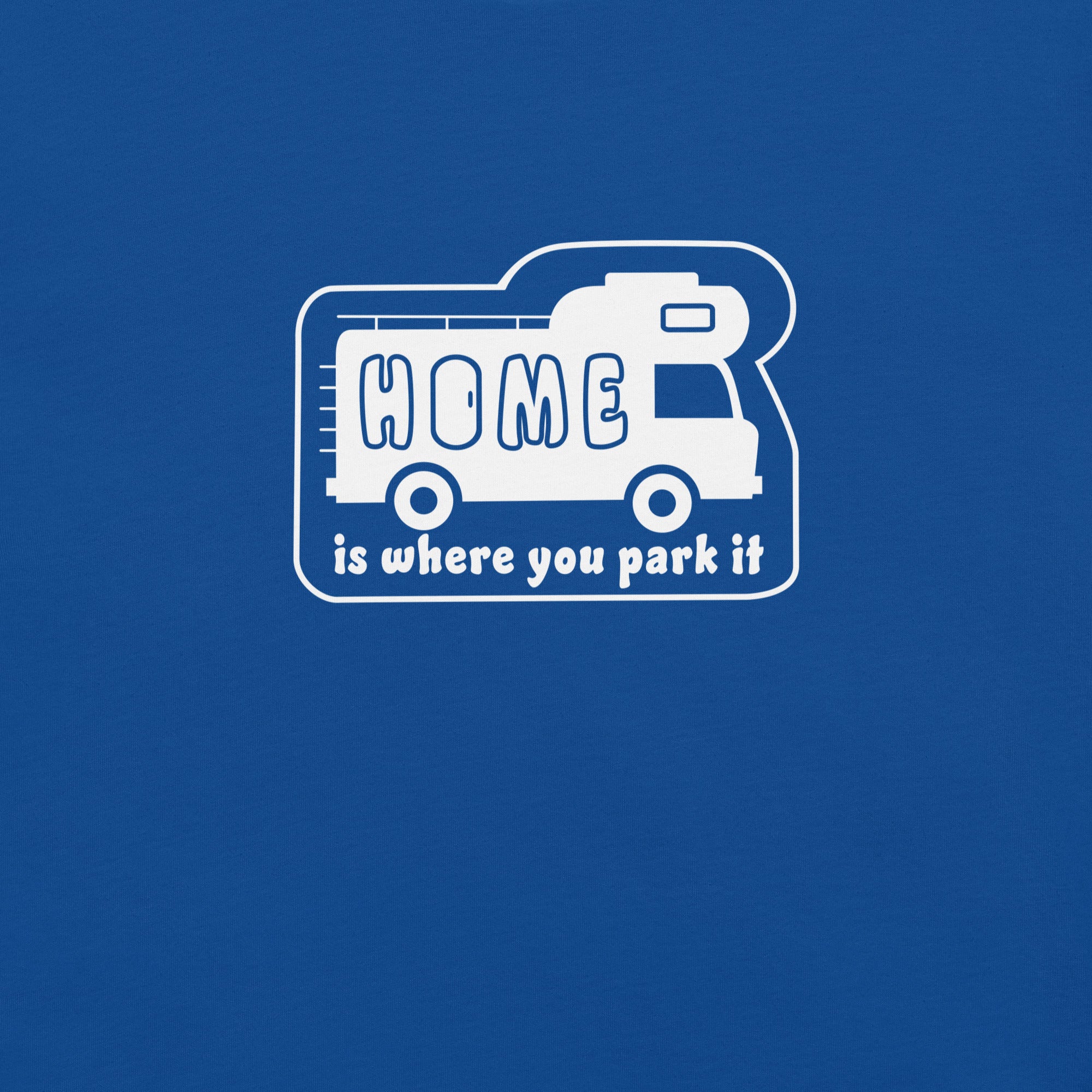 Unisex cotton t-shirt Bold Camper Van on dark colors