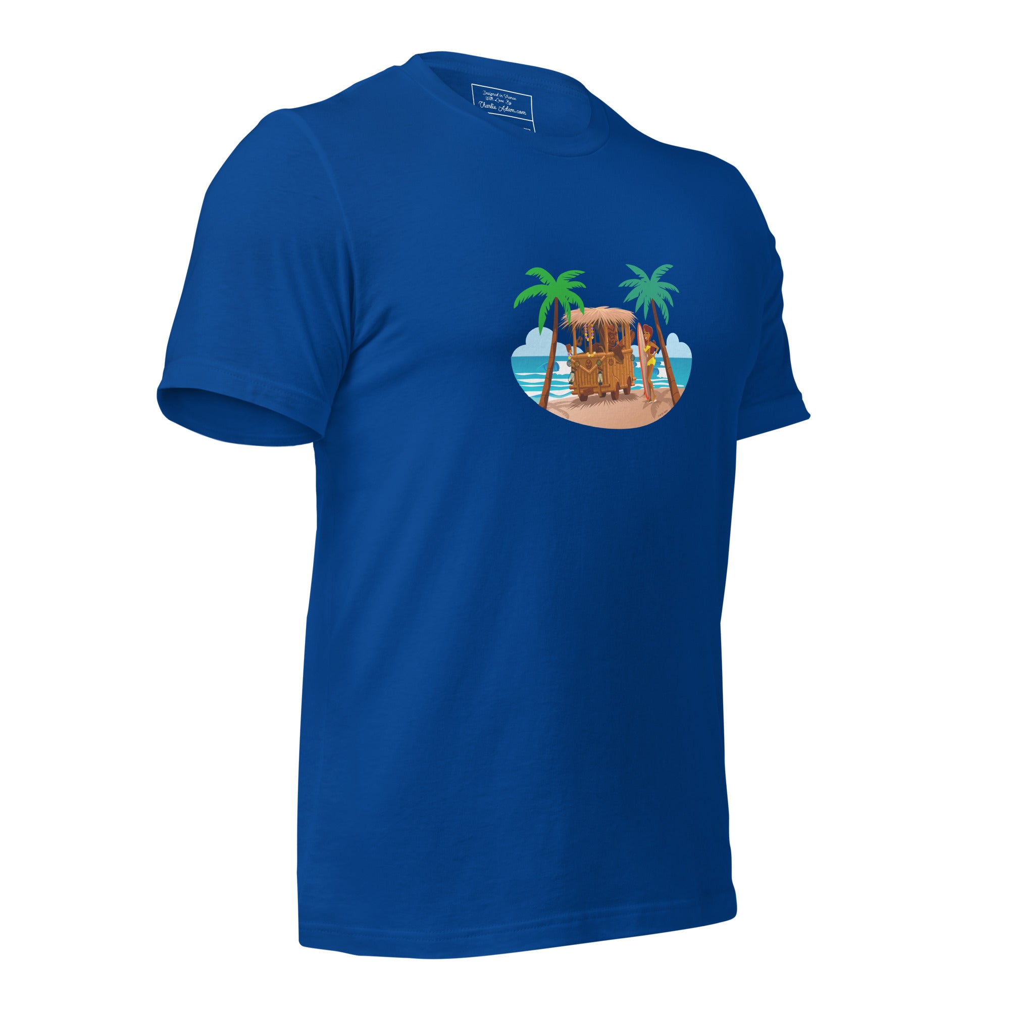 Unisex t-shirt Tiki Kombi on dark colors