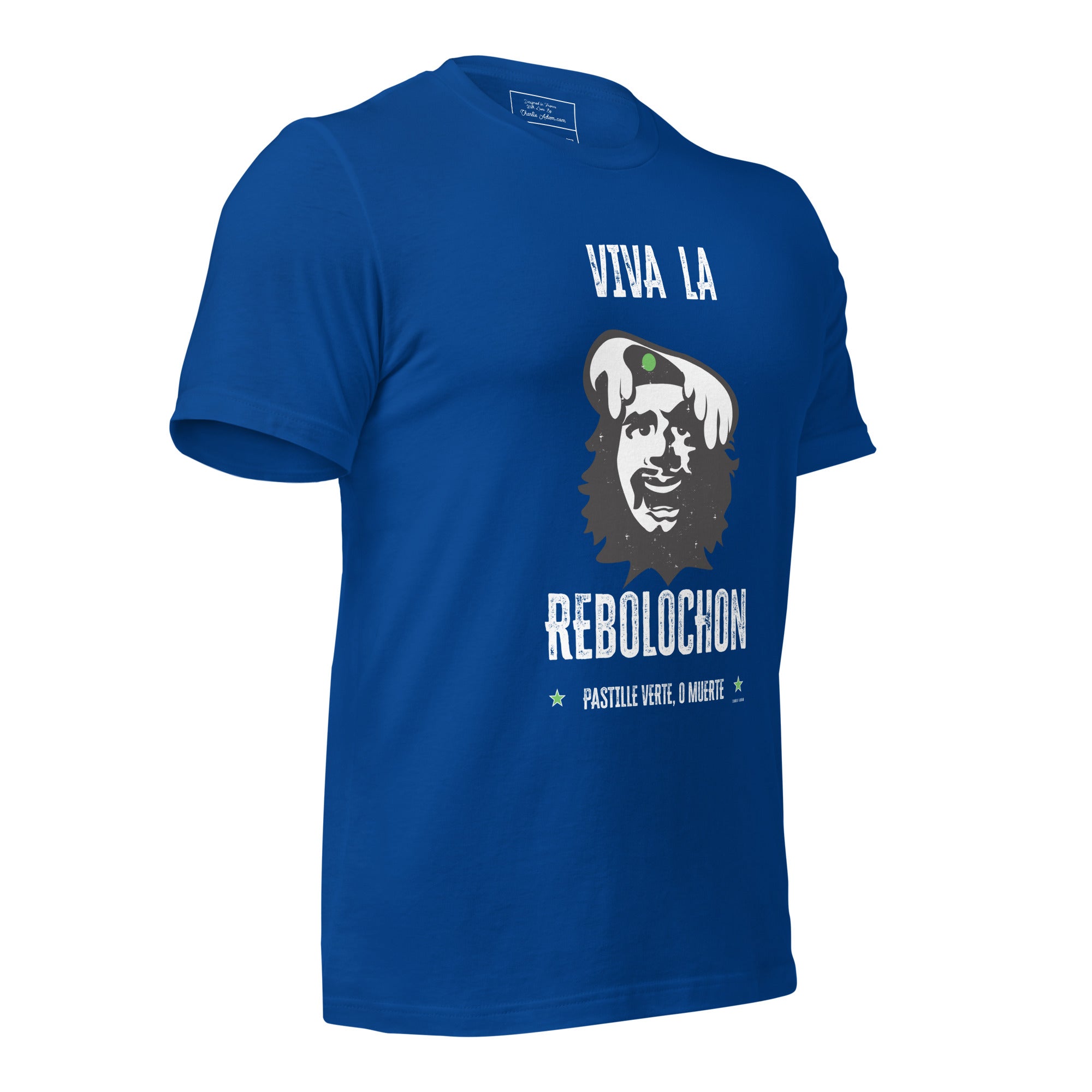 T-shirt en coton unisexe Viva la Rebolochon sur couleurs foncées
