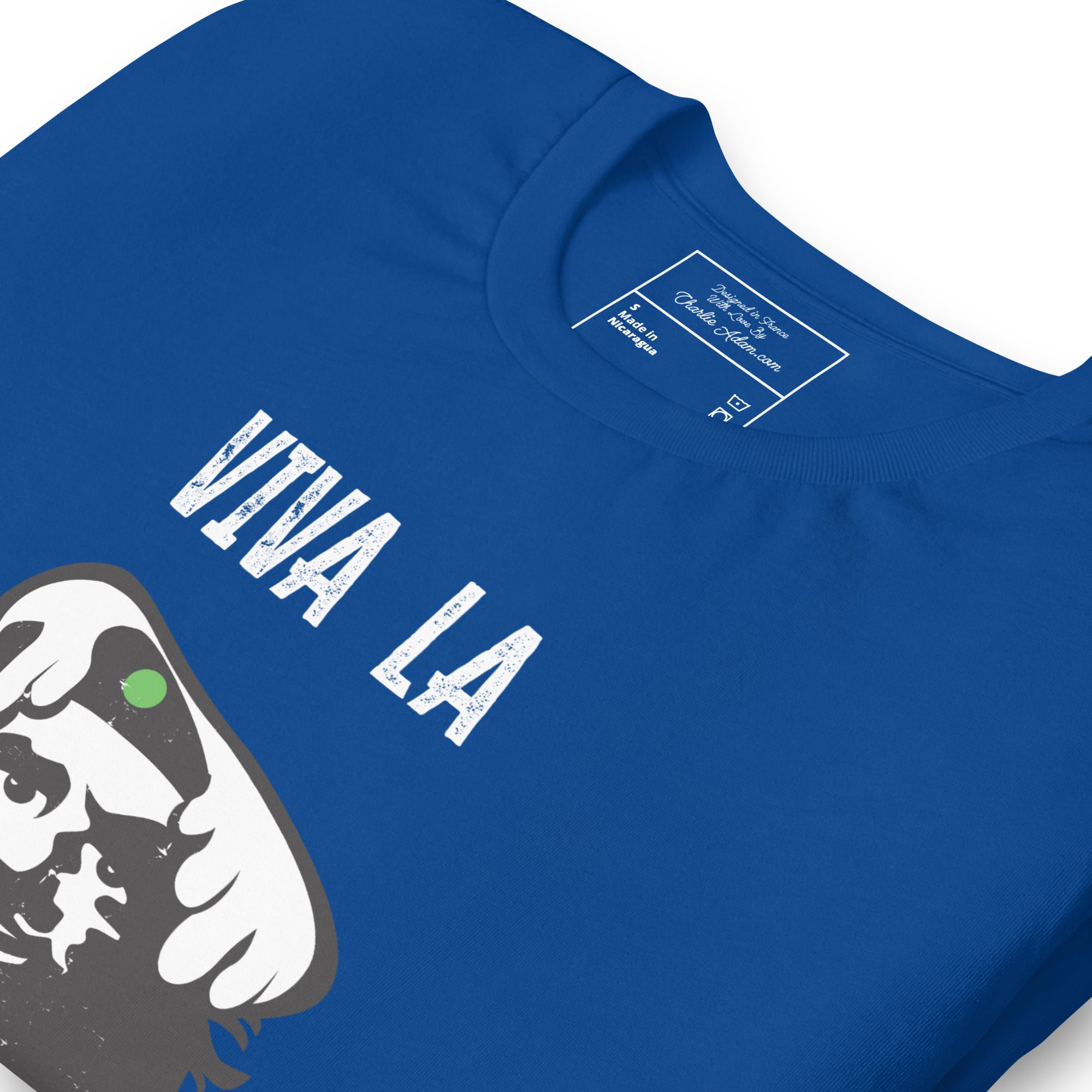 T-shirt en coton unisexe Viva la Rebolochon sur couleurs foncées