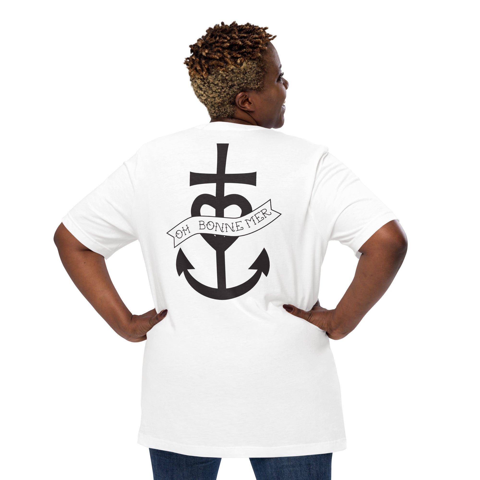 Unisex t-shirt Oh Bonne Mer 1 large printed pattern (back)