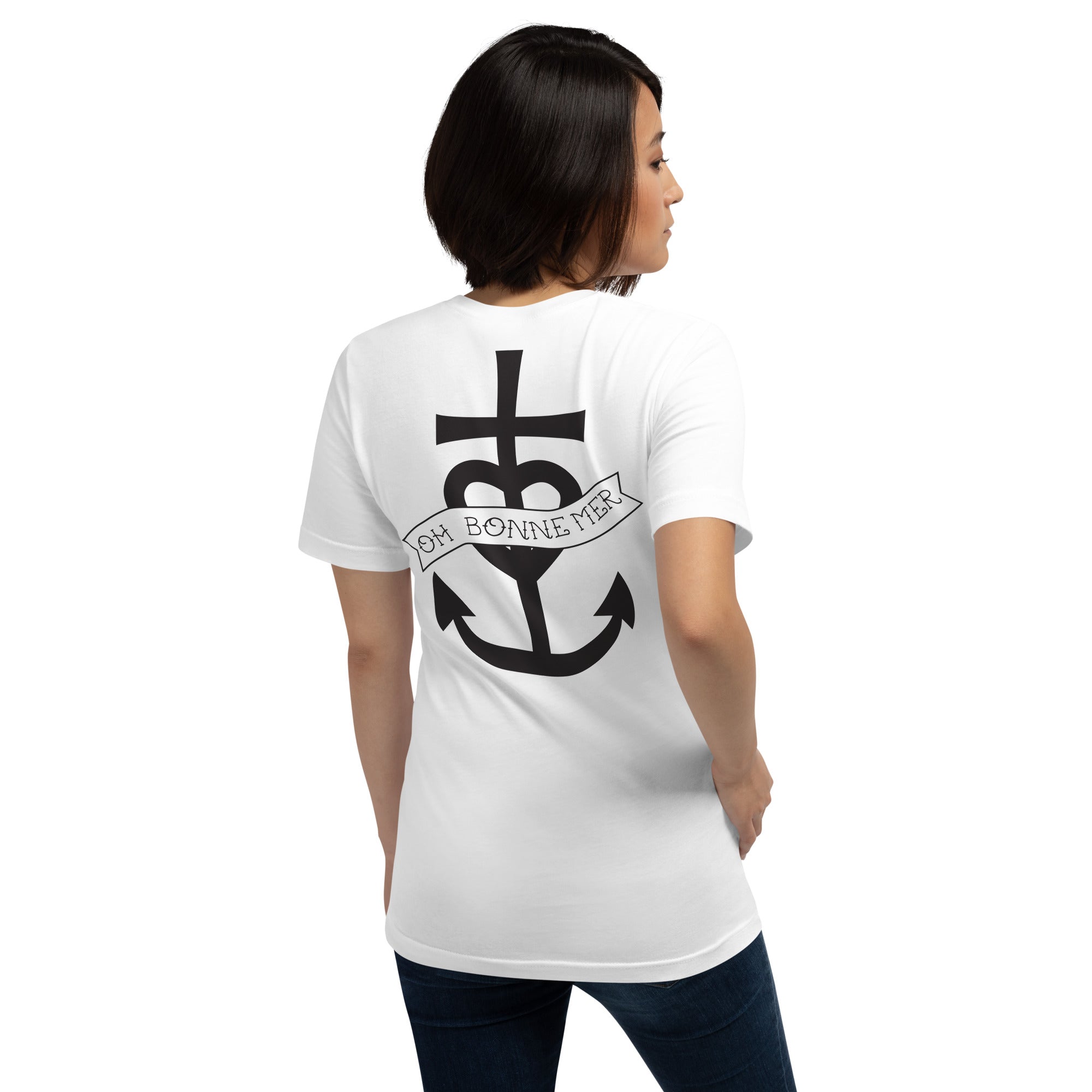 Unisex t-shirt Oh Bonne Mer 1 large printed pattern (back)