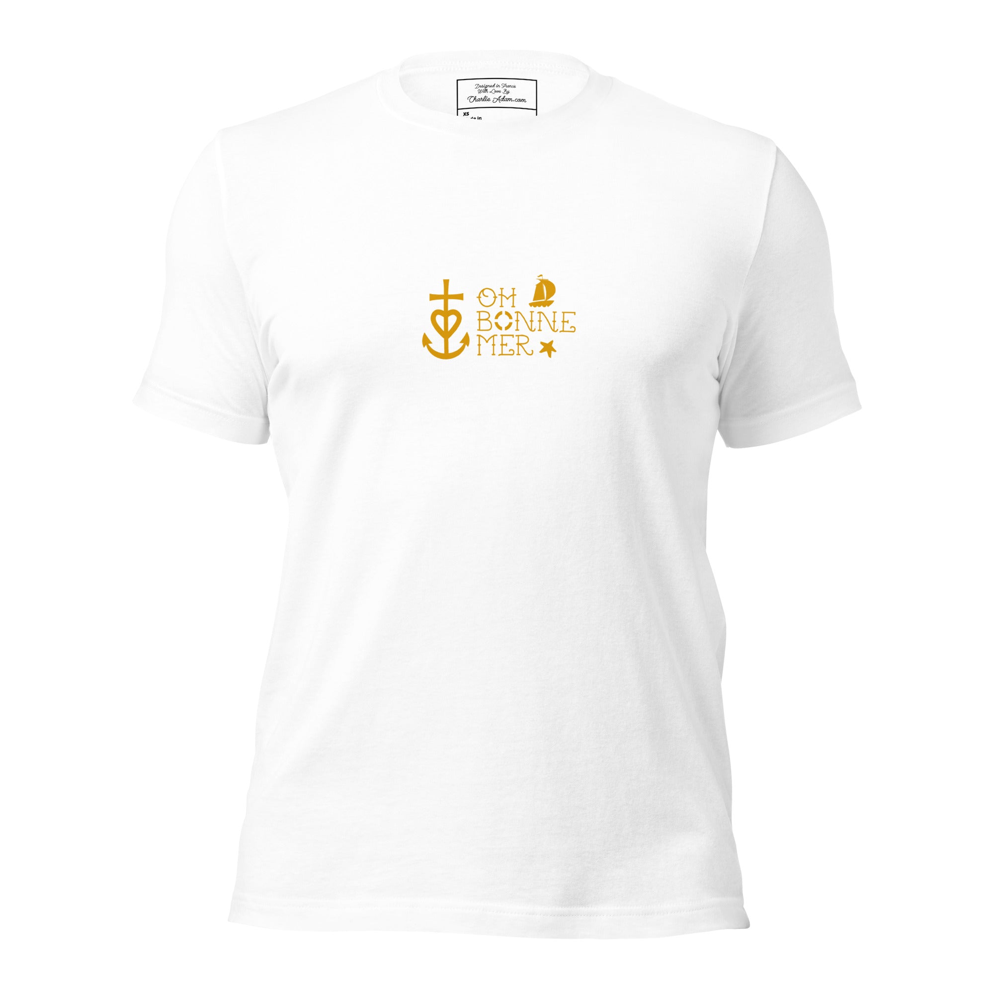 T-shirt en coton unisexe Oh Bonne Mer 2 sur couleurs claires