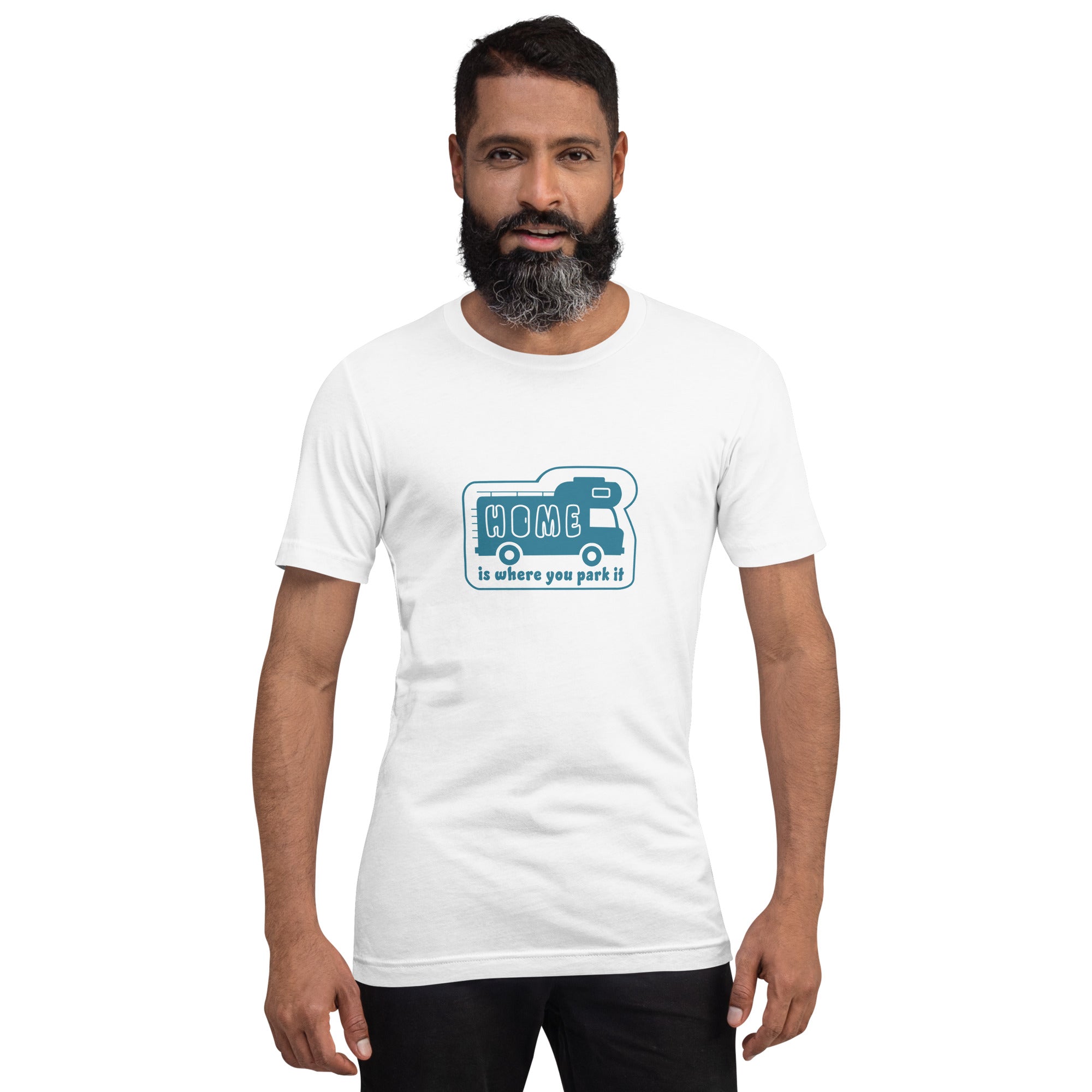 Unisex cotton t-shirt Bold Camper Van on light colors