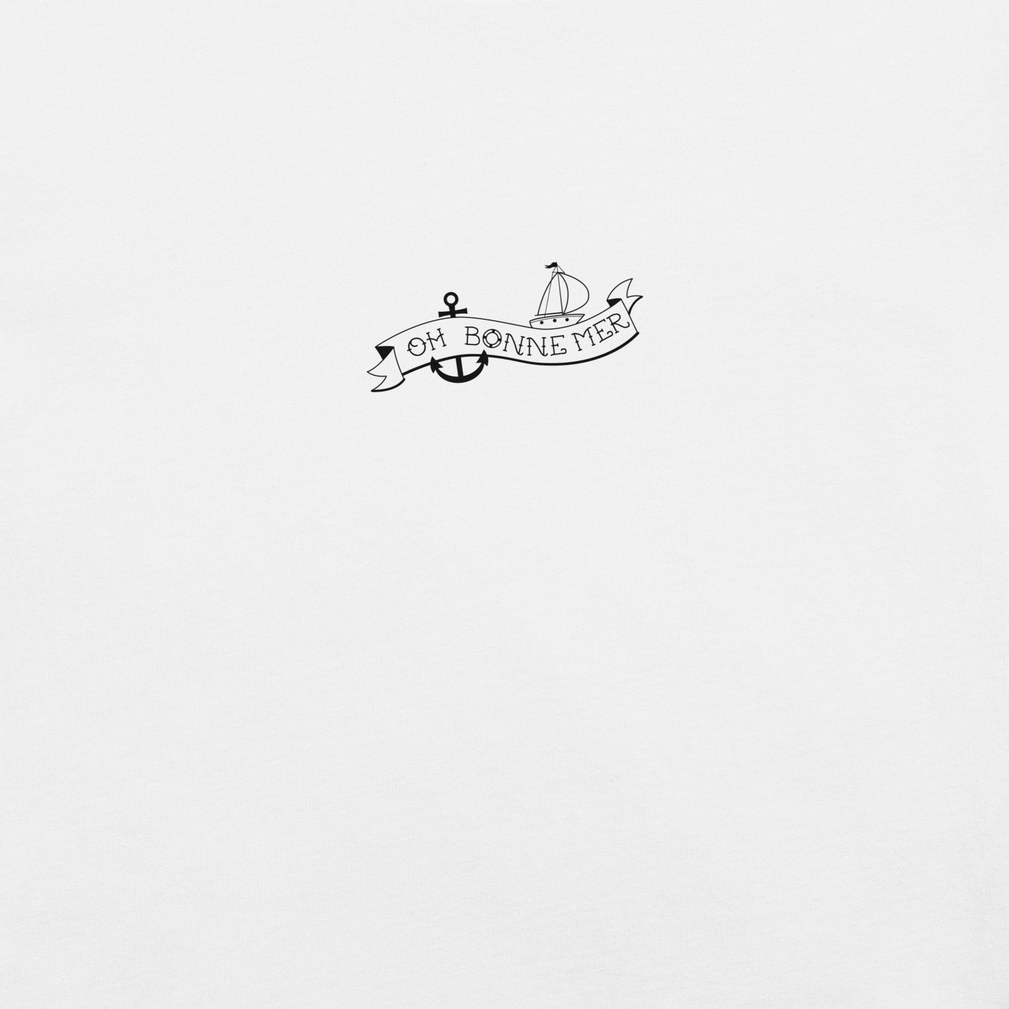 T-shirt en coton unisexe Oh Bonne Mer Tattoo black sur couleurs claires