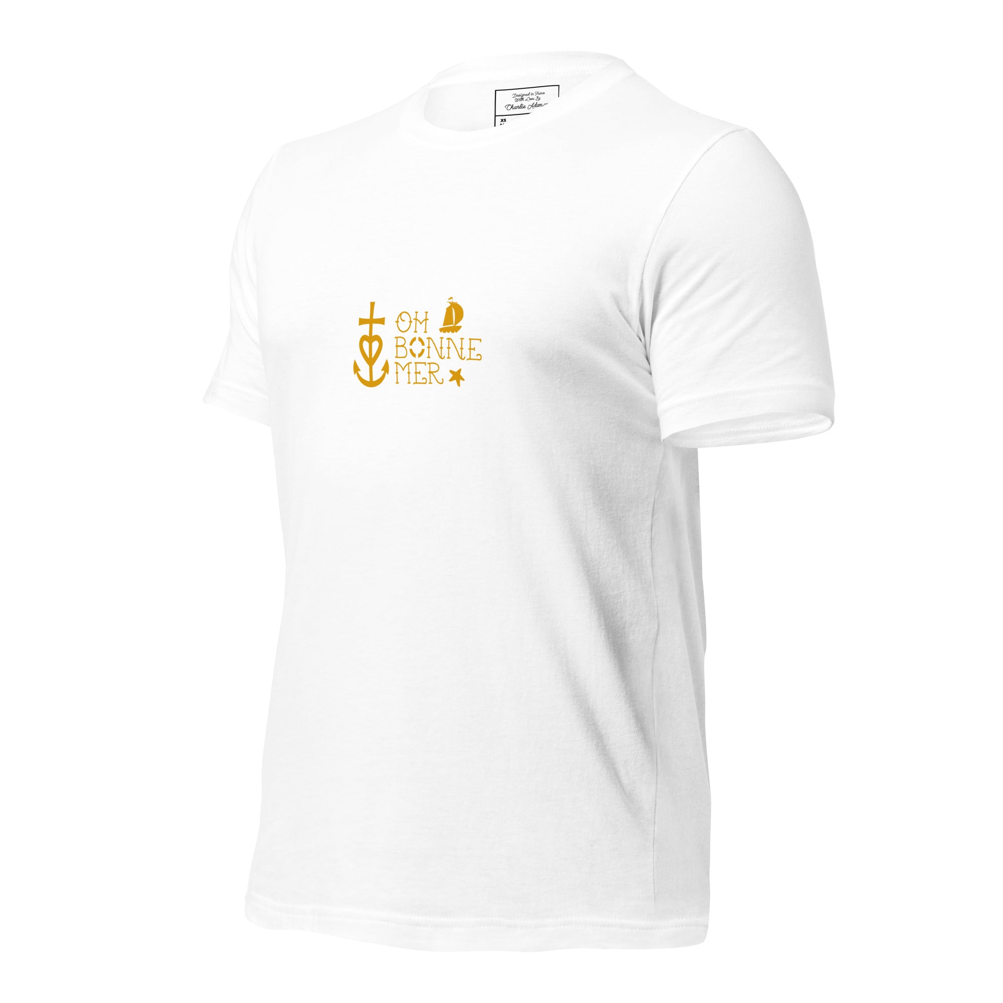 T-shirt en coton unisexe Oh Bonne Mer 2 sur couleurs claires