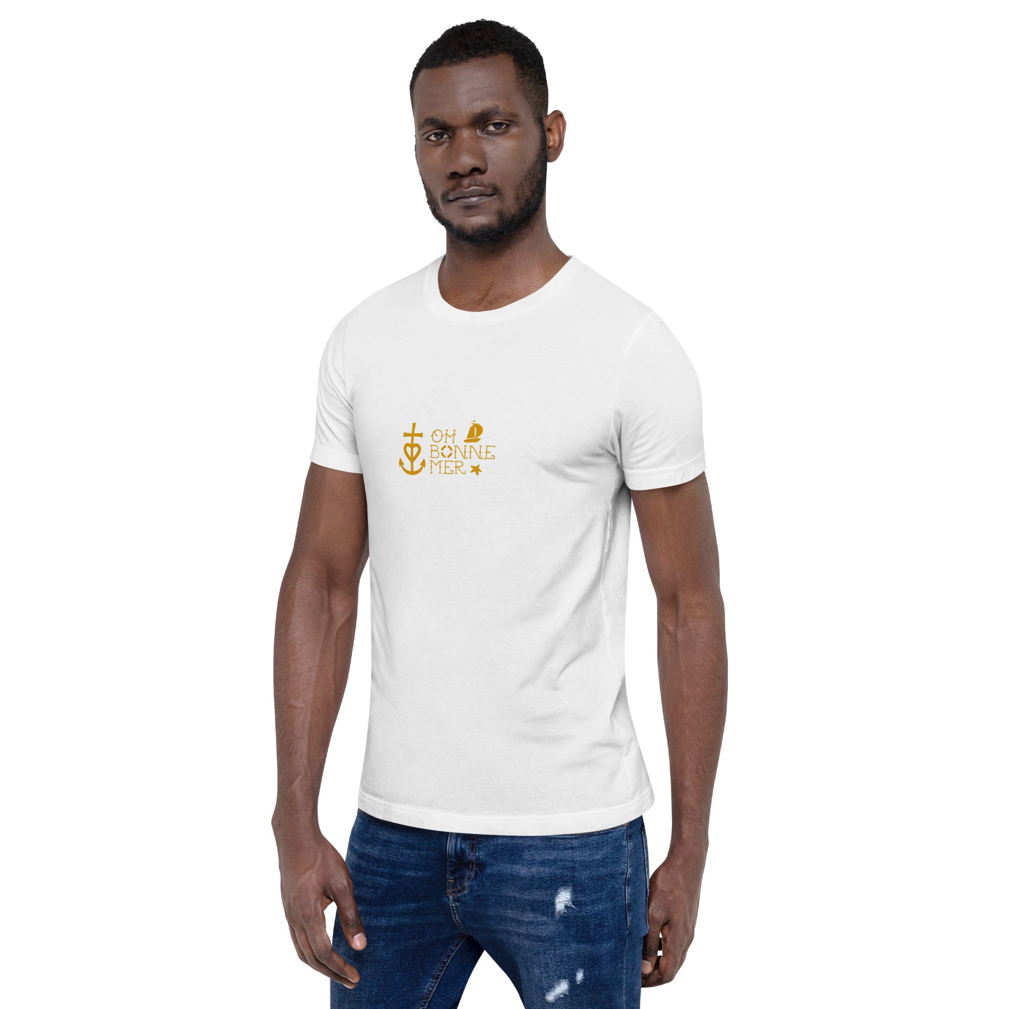 T-shirt en coton unisexe Oh Bonne Mer 2 sur couleurs claires
