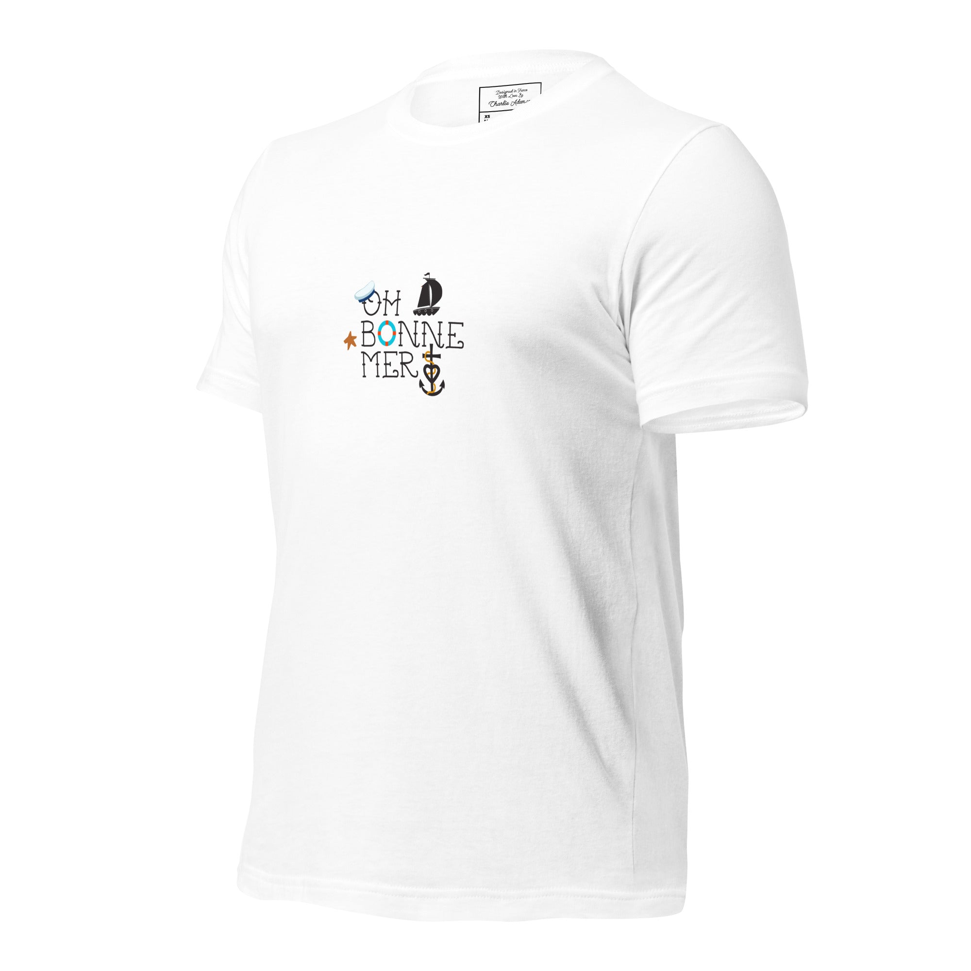T-shirt en coton unisexe Oh Bonne Mer 3 sur couleurs claires