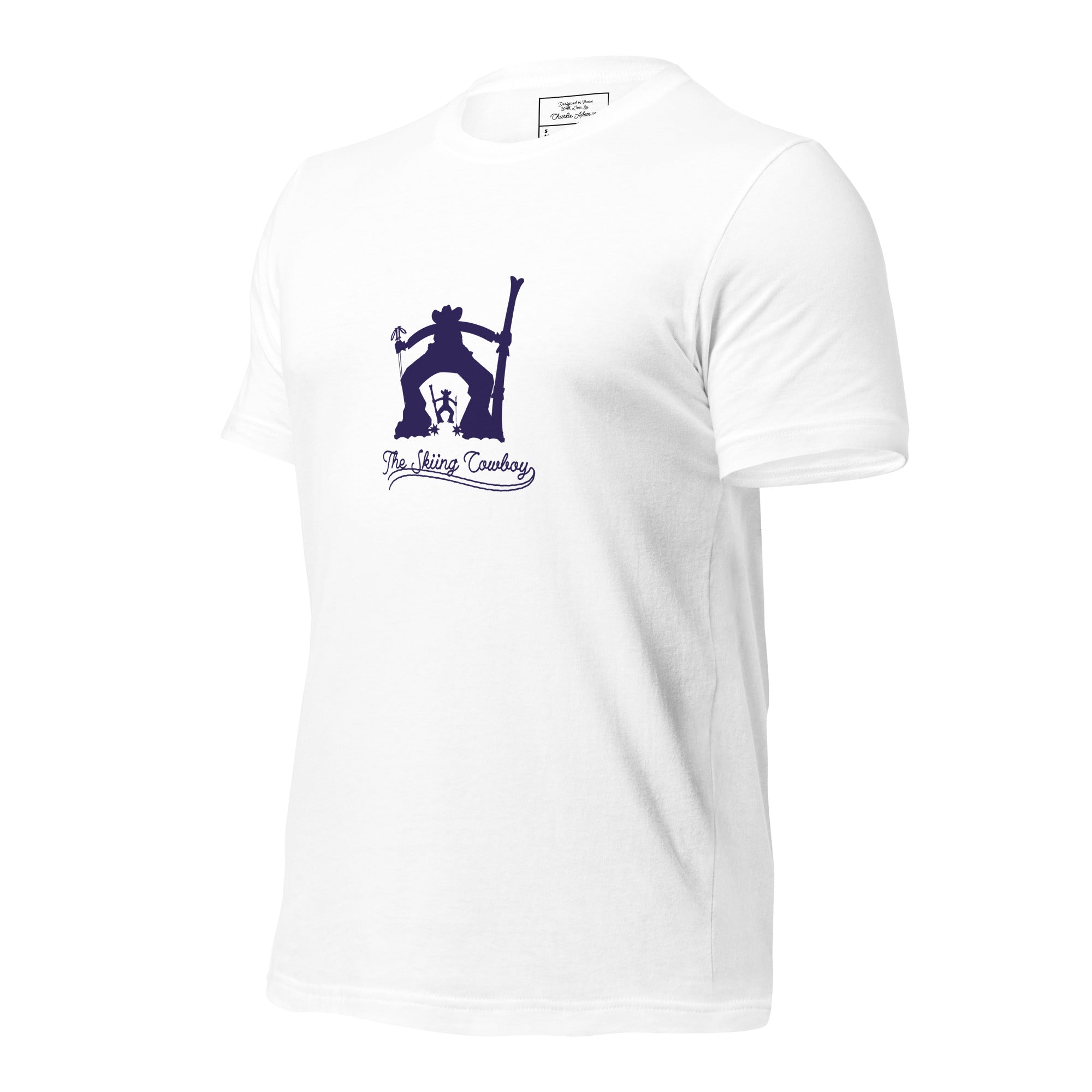 T-shirt en coton unisexe Ski Fight at OK Corral Silhouette sur couleurs claires