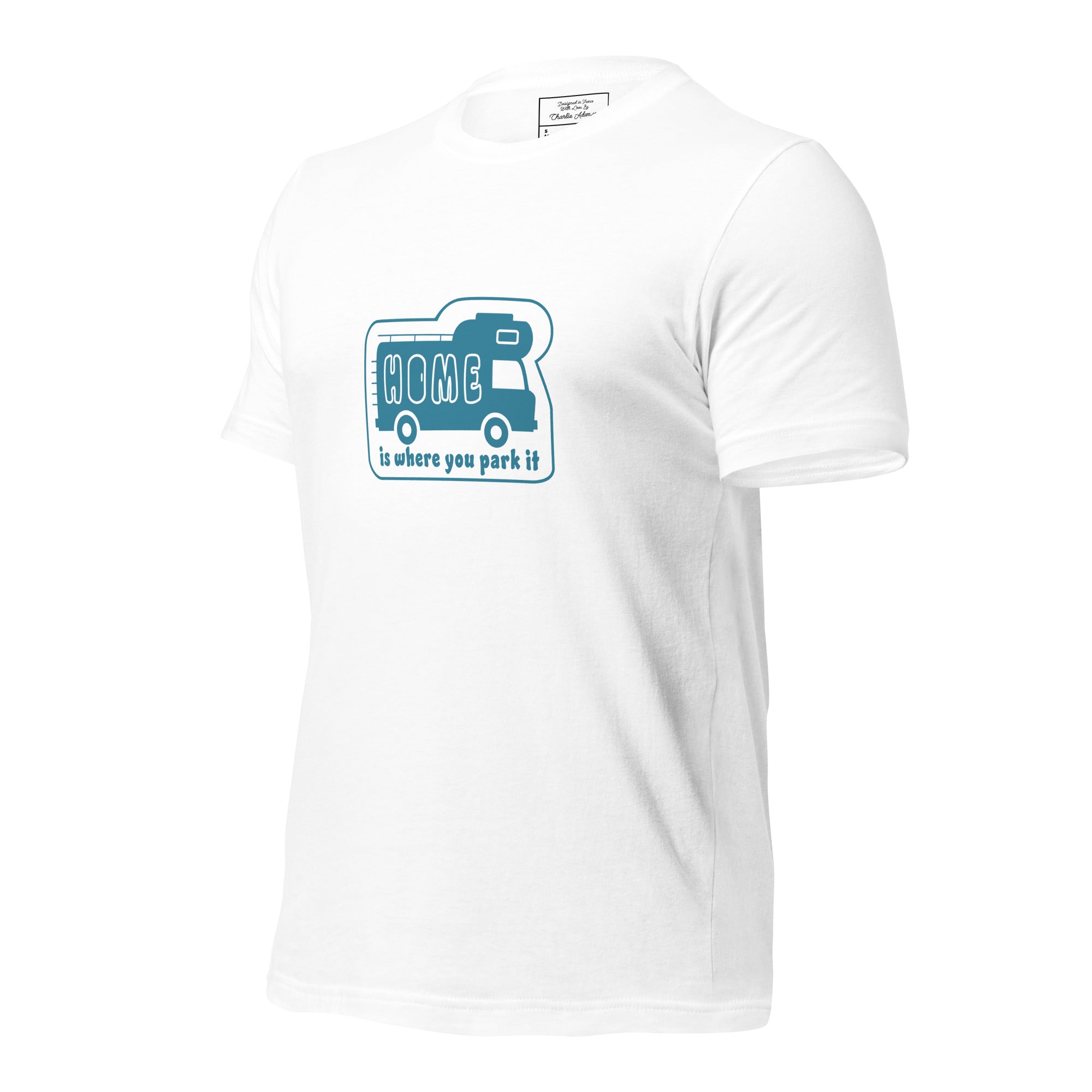 Unisex cotton t-shirt Bold Camper Van on light colors