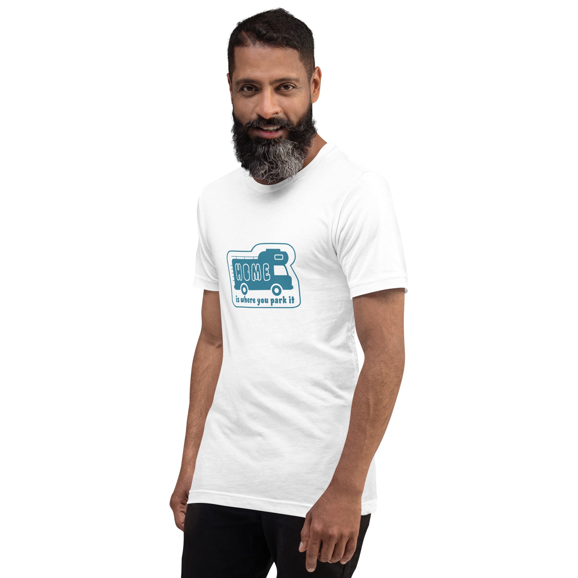 Unisex cotton t-shirt Bold Camper Van on light colors